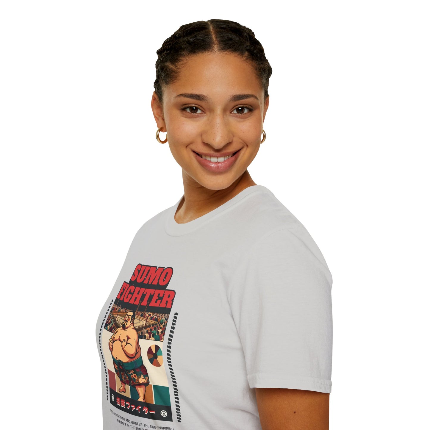 Sumo Fighter Graphic Tee | Fun Unisex T-Shirt for Sports Fans, Unique Gift, Casual Style, Anime Lovers, Vintage Aesthetic