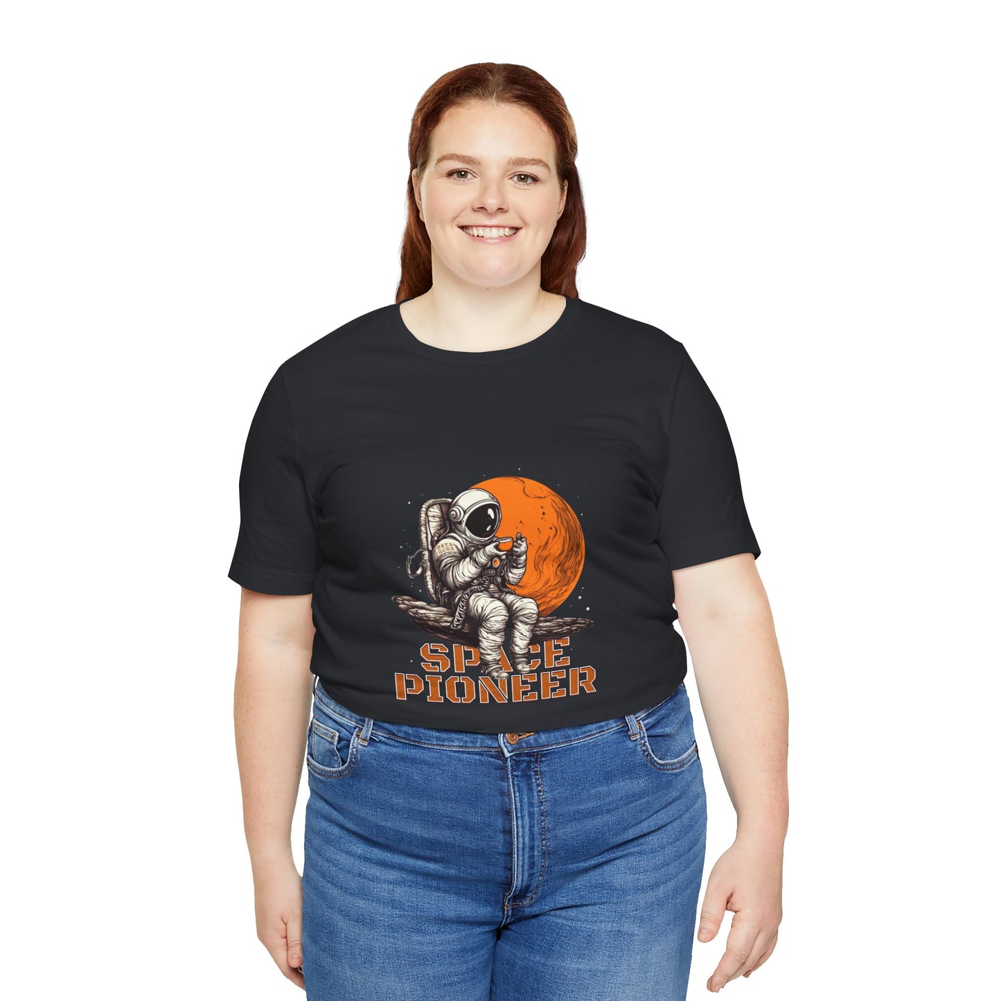 Space Pioneer Astronaut Tee, Cosmic Shirt, Gift for Astro Lovers, Unisex Graphic Tee, Sci-Fi T-Shirt, Casual Spacewear