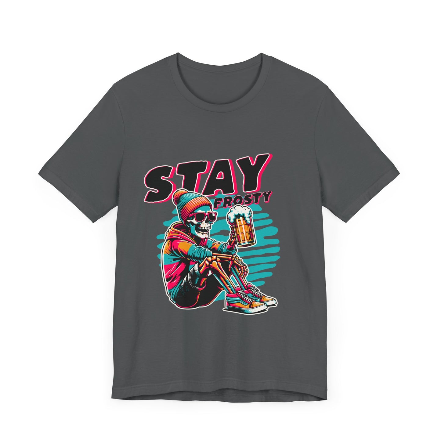 Stay Frosty Unisex Tee, Cool Graphic Shirt, Summer Vibes, Casual Wear, Gift for Him, Music Festival Fashion