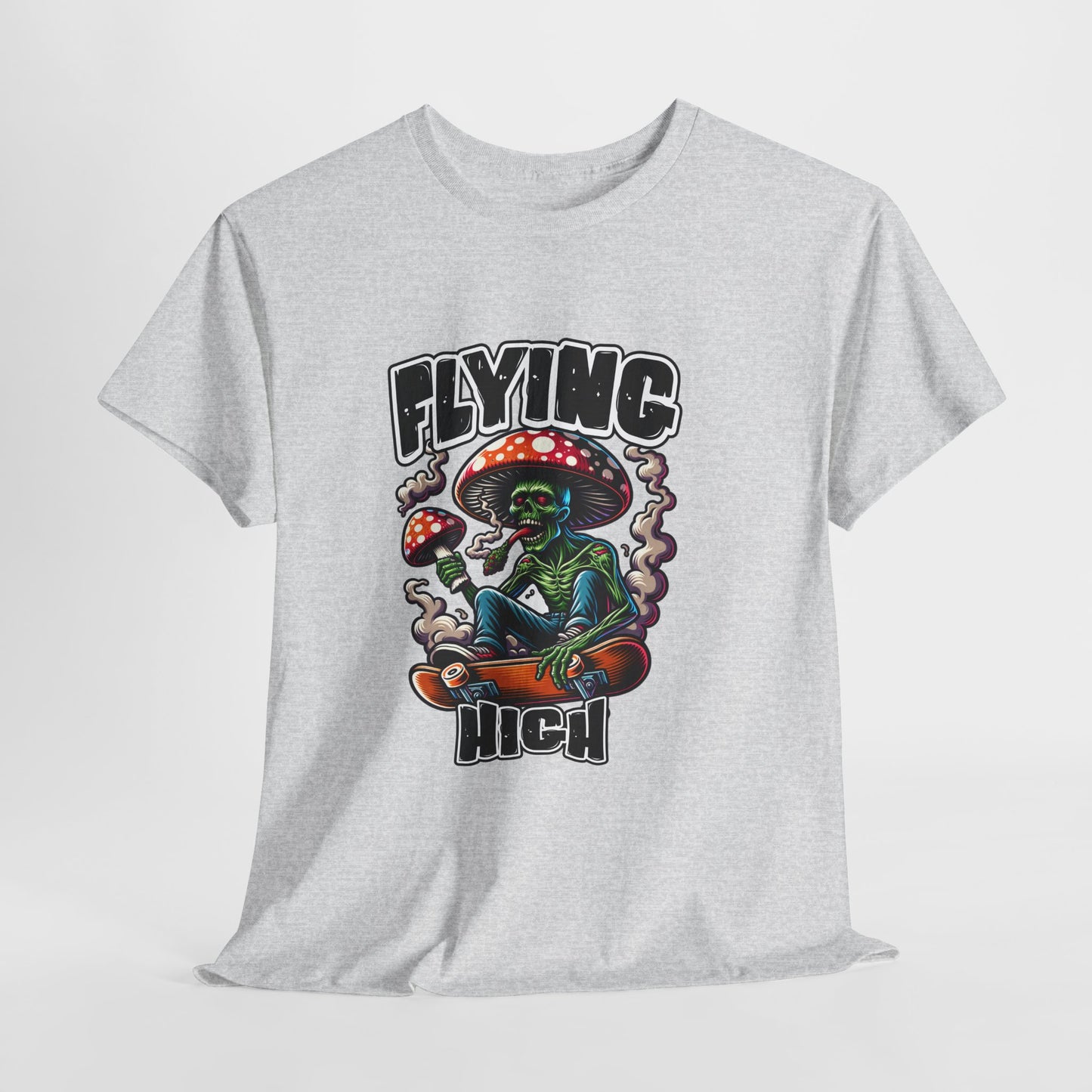 Flying High Unisex Cotton Tee, Psychedelic Shirt, Casual Wear, Gift for Stoners, Retro Fashion, Fun Graphic T-Shirt