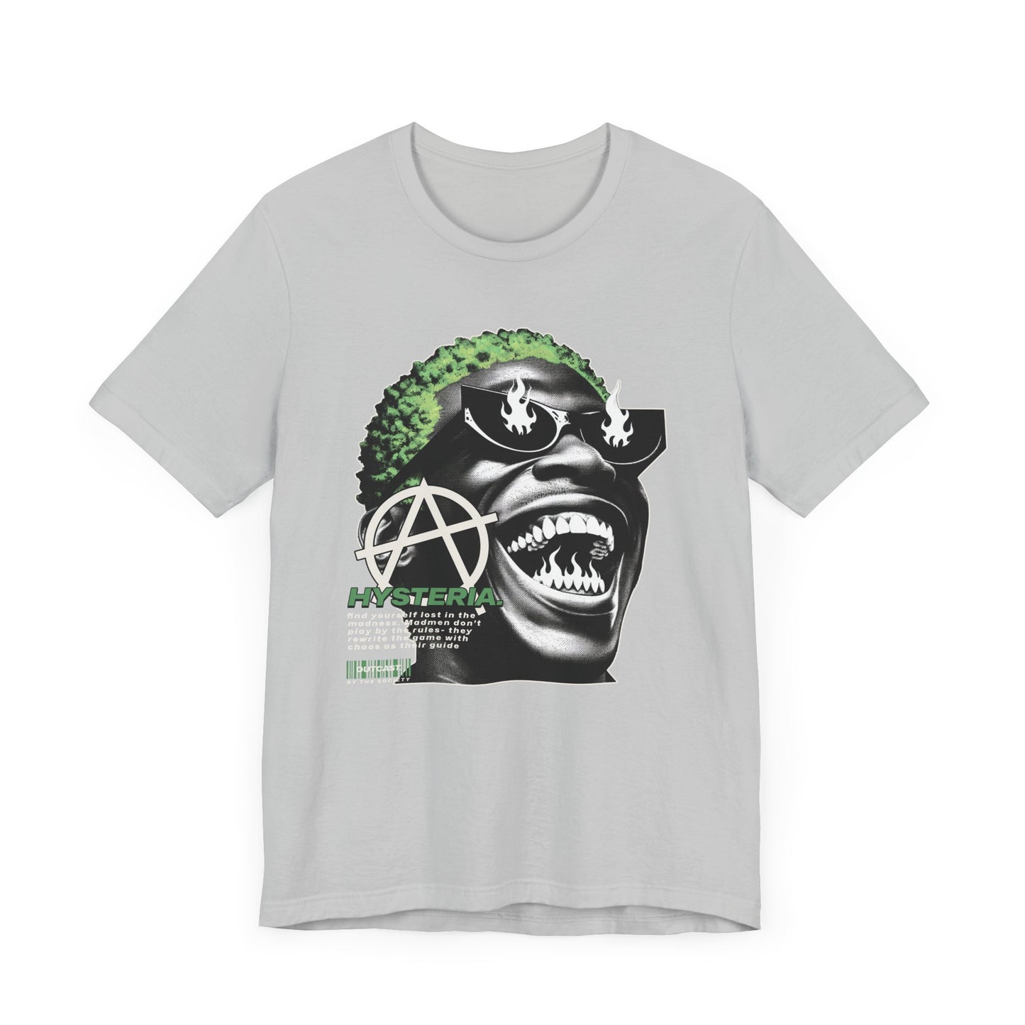 Bold Graphic Tee, Edgy Streetwear Shirt, Urban Casual Wear, Unisex Fashion Top, Gift for Music Lovers, Distinctive Artwork Tee