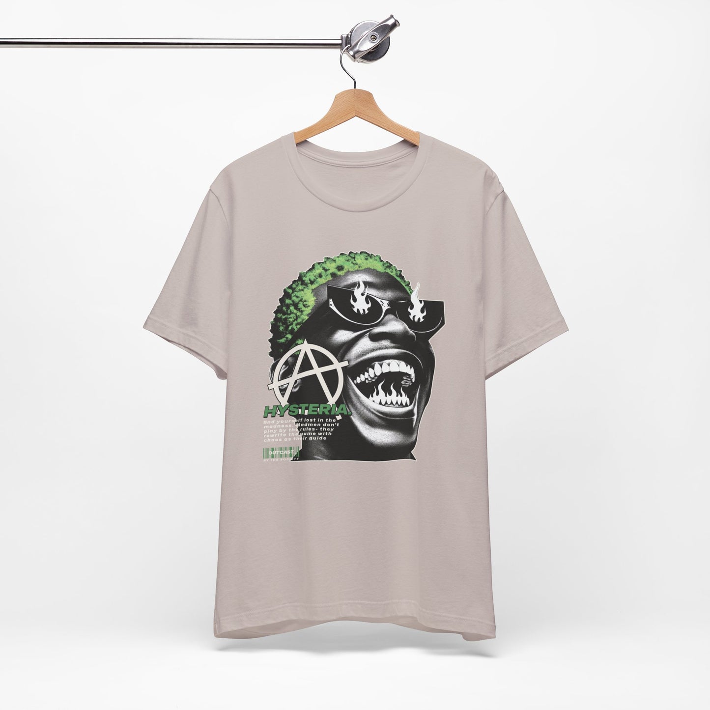 Bold Graphic Tee, Edgy Streetwear Shirt, Urban Casual Wear, Unisex Fashion Top, Gift for Music Lovers, Distinctive Artwork Tee