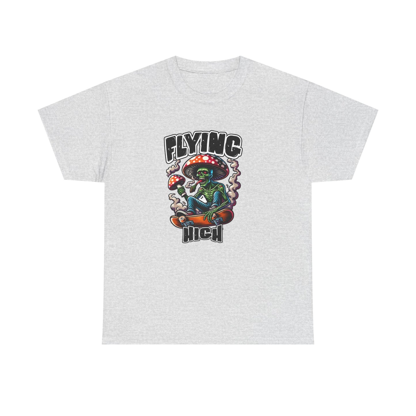 Flying High Unisex Cotton Tee, Psychedelic Shirt, Casual Wear, Gift for Stoners, Retro Fashion, Fun Graphic T-Shirt