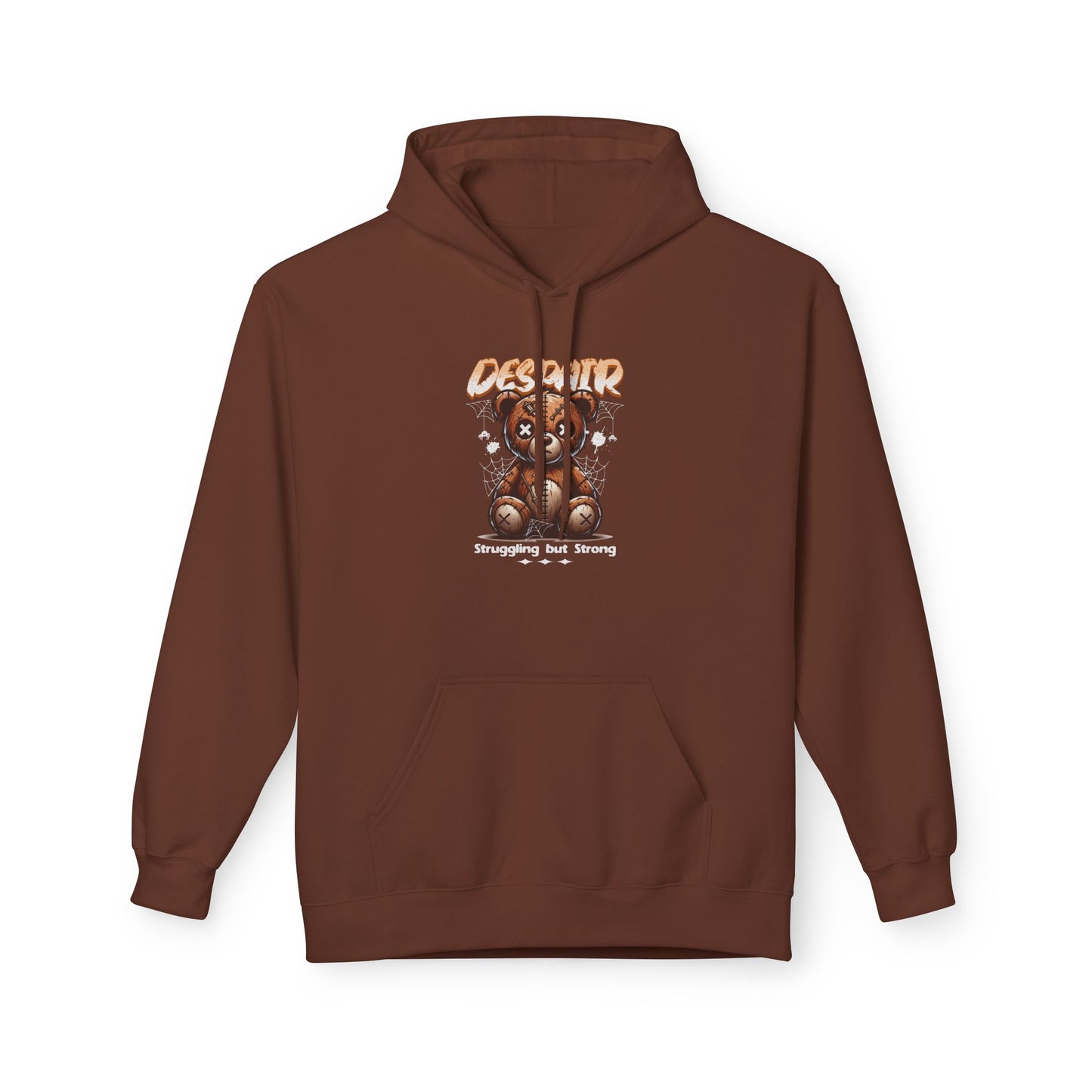 Despair Bear Hoodie | Cozy Graphic Fleece Sweatshirt for Comfort | Cute Gift for Friends | Fall Essentials | Unisex Casual Wear