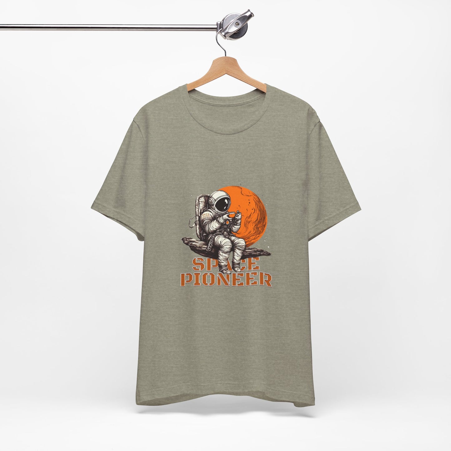 Space Pioneer Astronaut Tee, Cosmic Shirt, Gift for Astro Lovers, Unisex Graphic Tee, Sci-Fi T-Shirt, Casual Spacewear