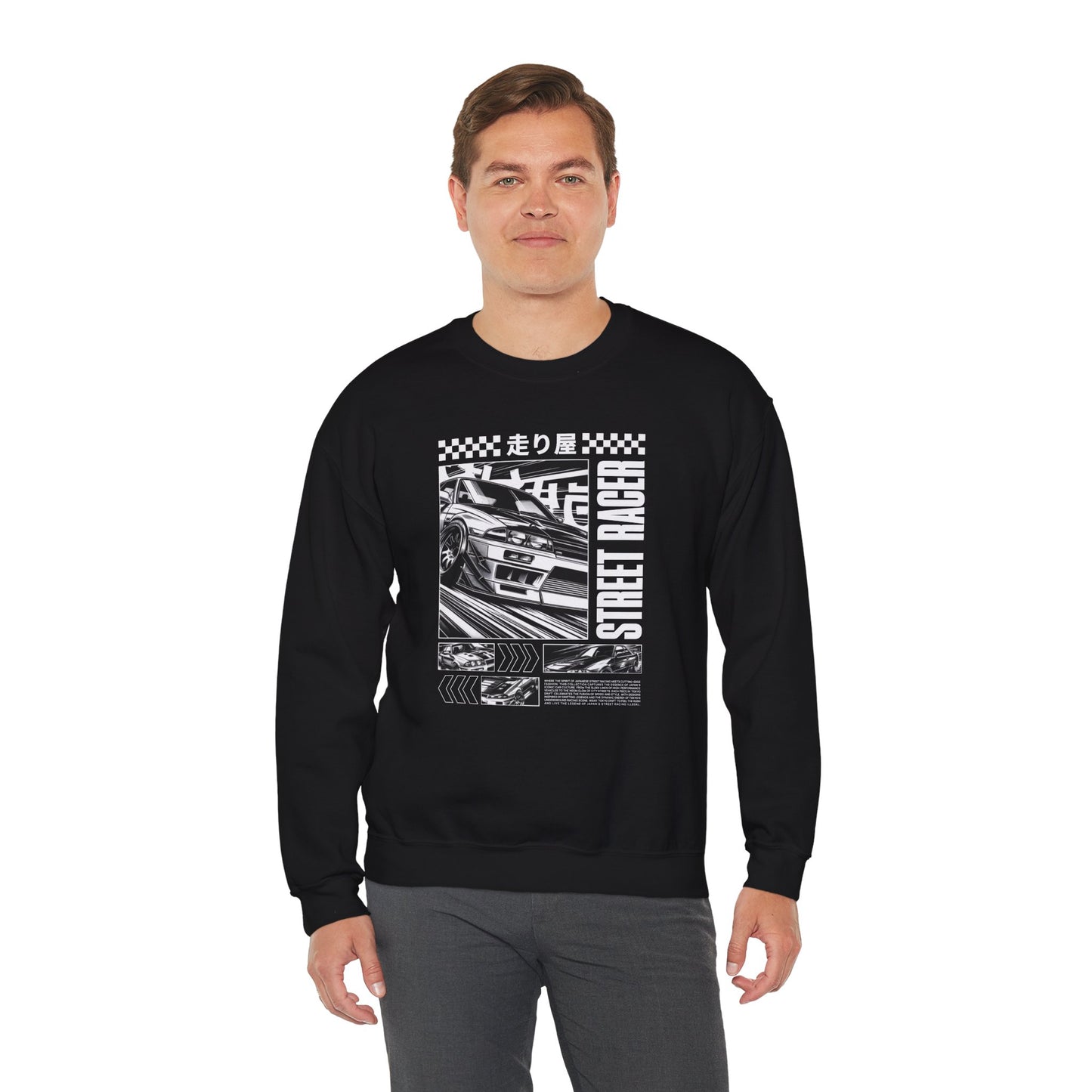 Vintage Racing Graphic Sweatshirt, Cool Car Sweatshirt, Automotive Gift, Unisex Crewneck, Casual Wear, Perfect for Car Lovers