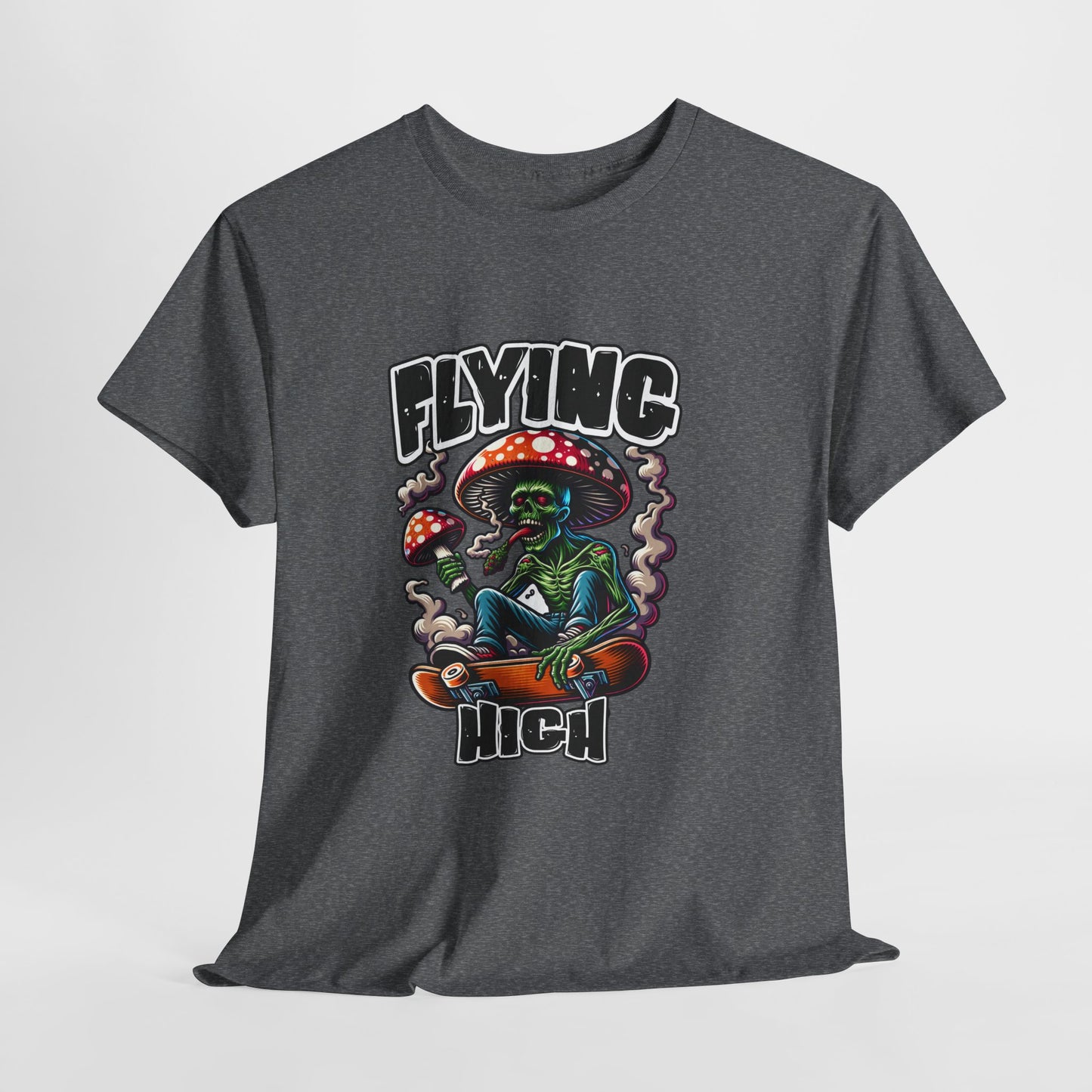 Flying High Unisex Cotton Tee, Psychedelic Shirt, Casual Wear, Gift for Stoners, Retro Fashion, Fun Graphic T-Shirt