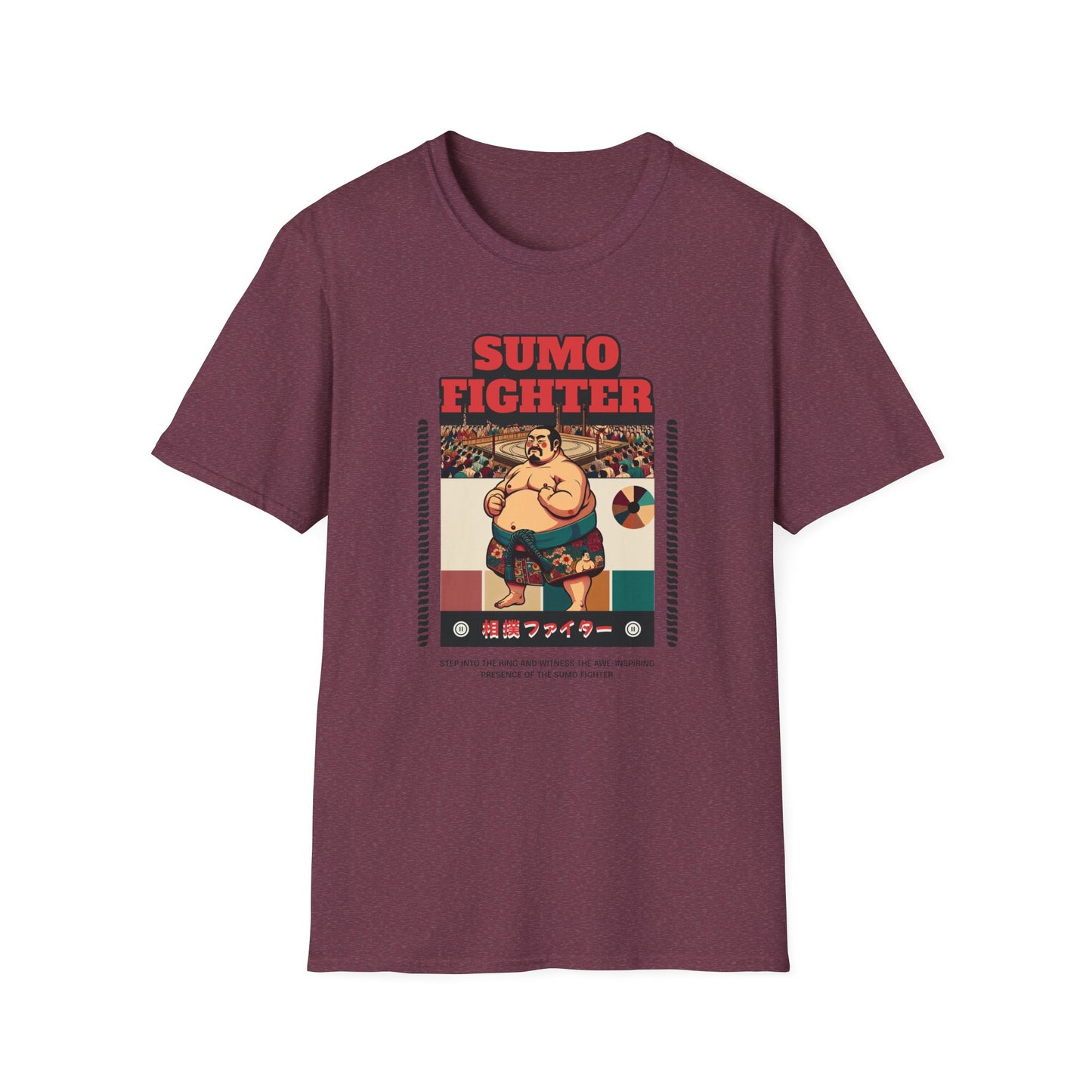Sumo Fighter Graphic Tee | Fun Unisex T-Shirt for Sports Fans, Unique Gift, Casual Style, Anime Lovers, Vintage Aesthetic