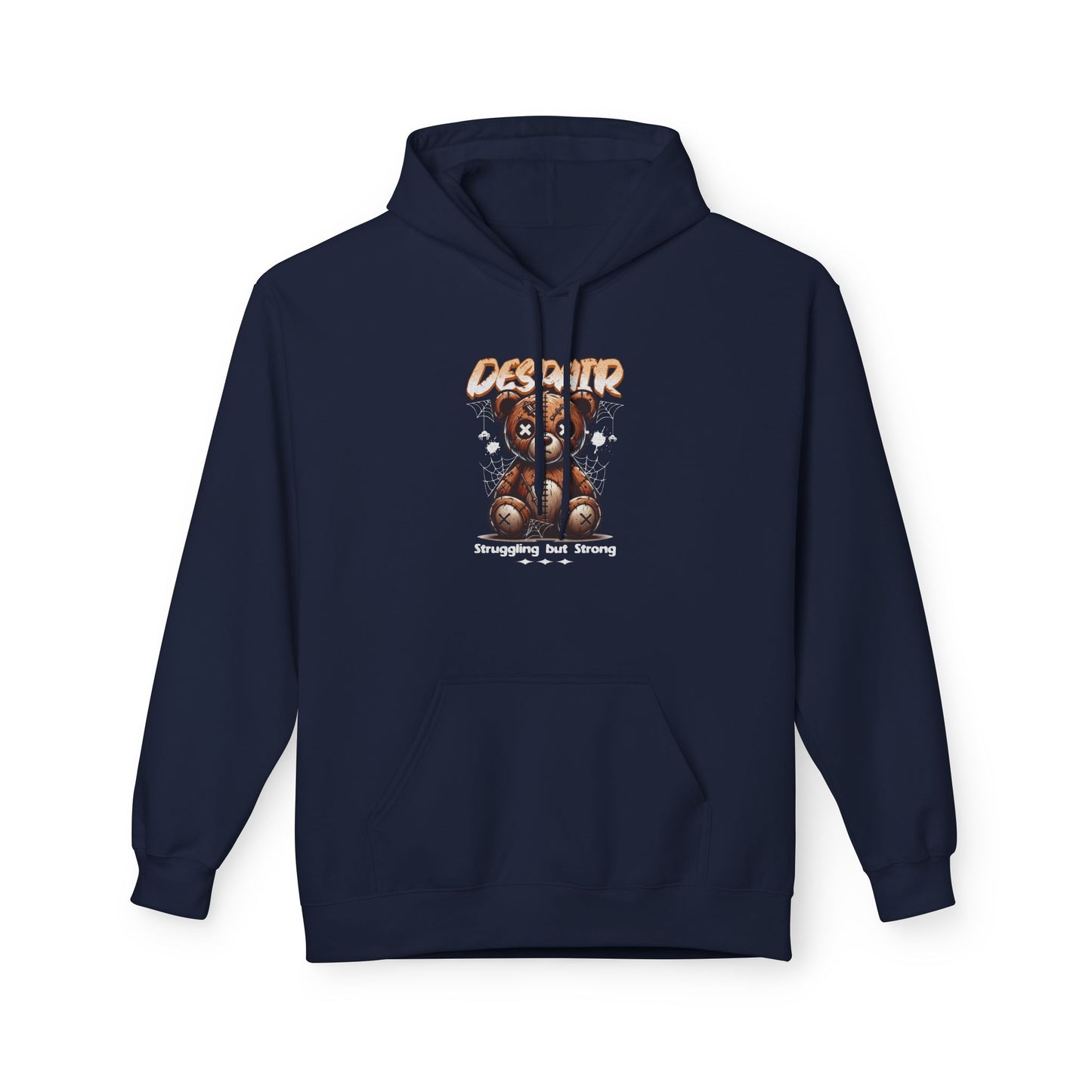 Despair Bear Hoodie | Cozy Graphic Fleece Sweatshirt for Comfort | Cute Gift for Friends | Fall Essentials | Unisex Casual Wear