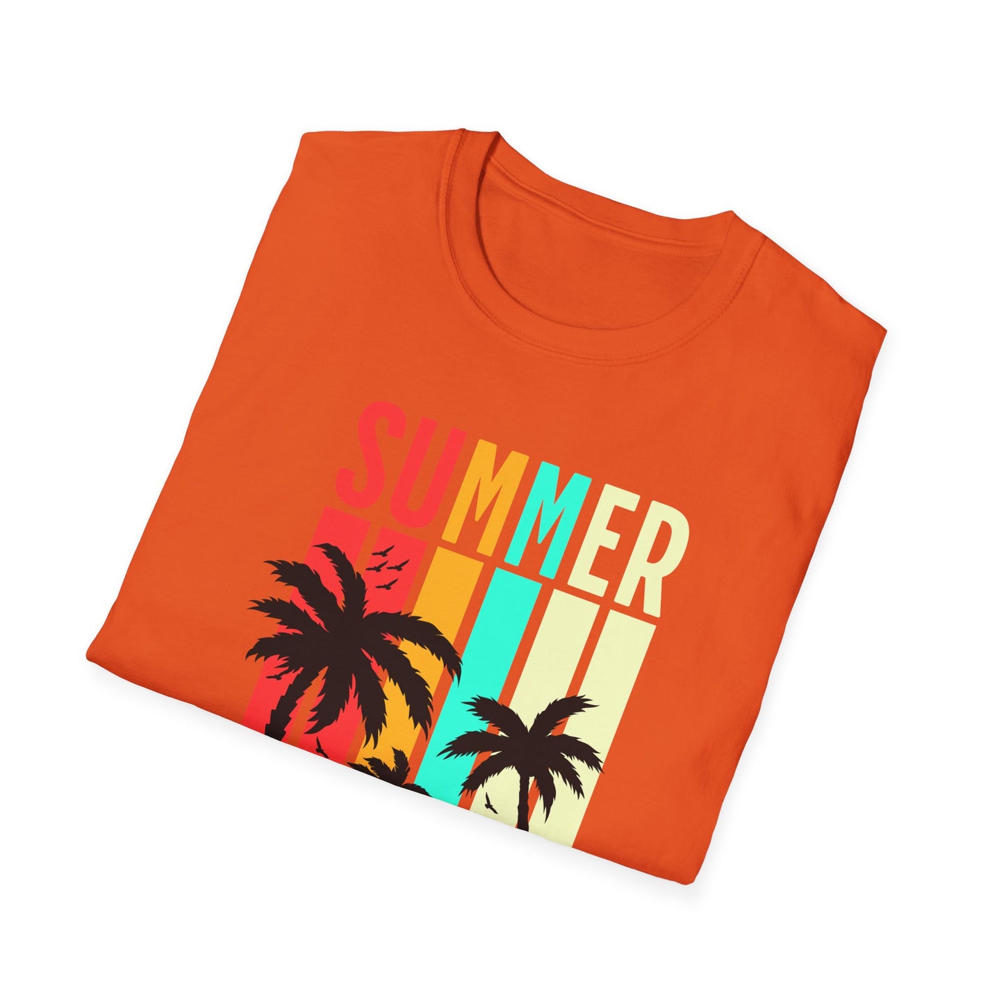 Summer Vibes Unisex T-Shirt, Beach Party Shirt, Casual Wear, Gift for Friends, Vacation Outfit, Coaster Inspired Design