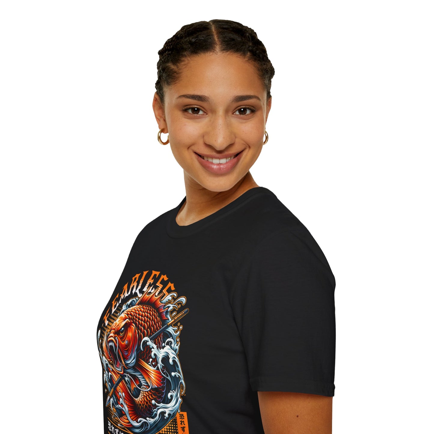 Fearless Koi Unisex Softstyle T-Shirt - Inspirational Gift, Casual Wear, Everyday Comfort, Success Apparel, Relaxed Fit
