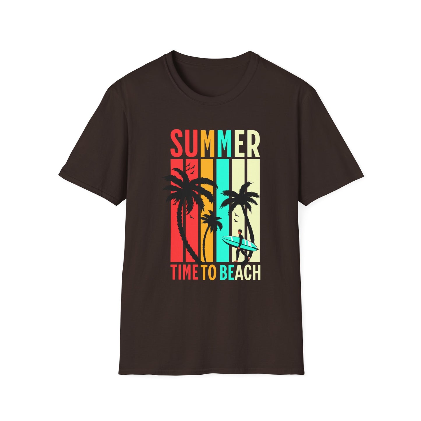 Summer Vibes Unisex T-Shirt, Beach Party Shirt, Casual Wear, Gift for Friends, Vacation Outfit, Coaster Inspired Design