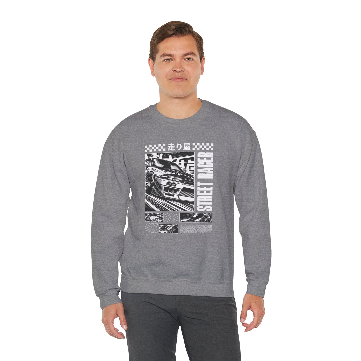 Vintage Racing Graphic Sweatshirt, Cool Car Sweatshirt, Automotive Gift, Unisex Crewneck, Casual Wear, Perfect for Car Lovers