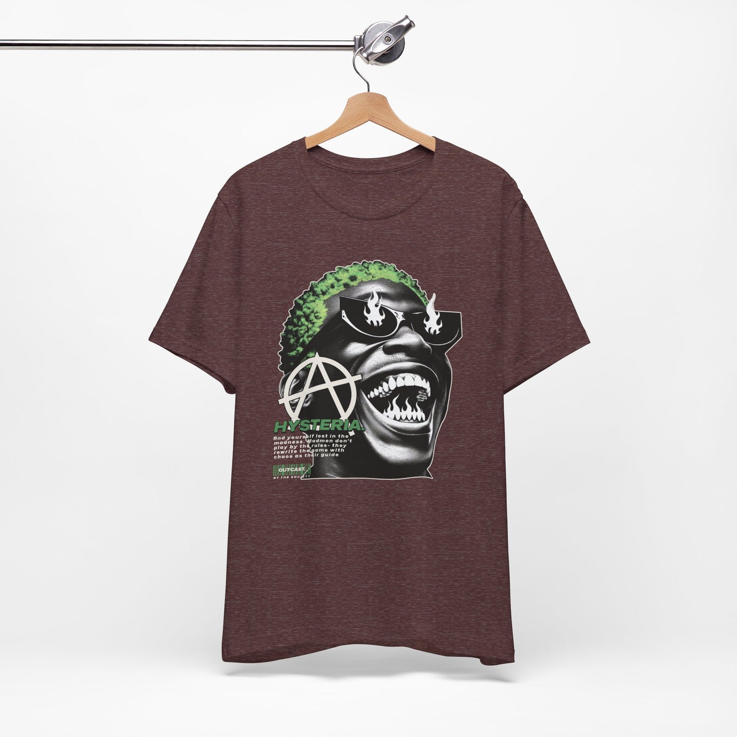 Bold Graphic Tee, Edgy Streetwear Shirt, Urban Casual Wear, Unisex Fashion Top, Gift for Music Lovers, Distinctive Artwork Tee
