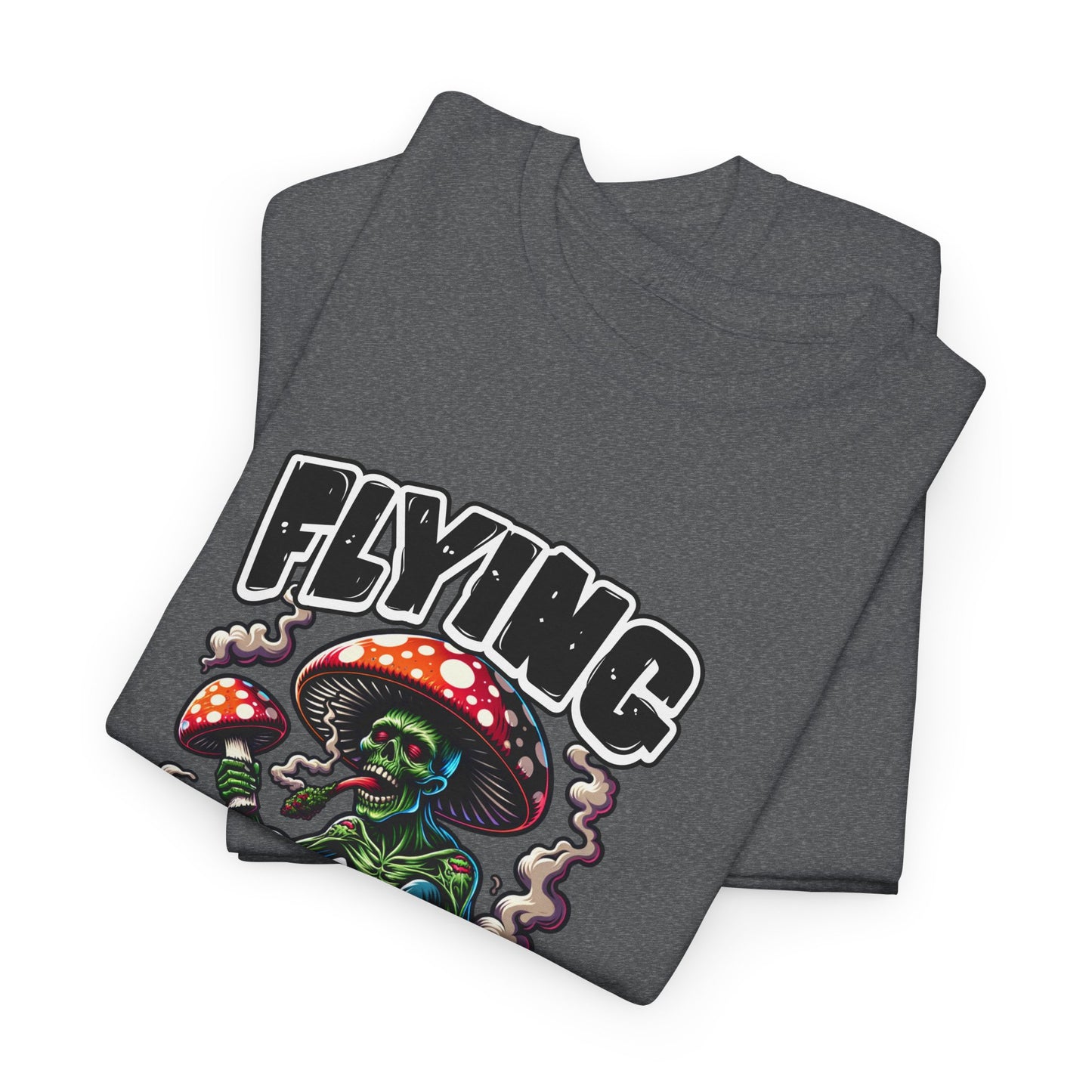 Flying High Unisex Cotton Tee, Psychedelic Shirt, Casual Wear, Gift for Stoners, Retro Fashion, Fun Graphic T-Shirt