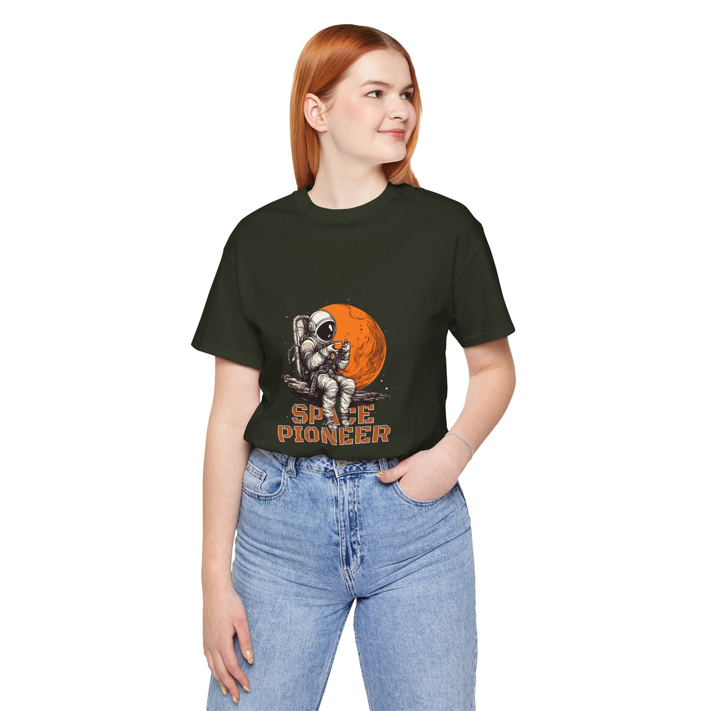 Space Pioneer Astronaut Tee, Cosmic Shirt, Gift for Astro Lovers, Unisex Graphic Tee, Sci-Fi T-Shirt, Casual Spacewear