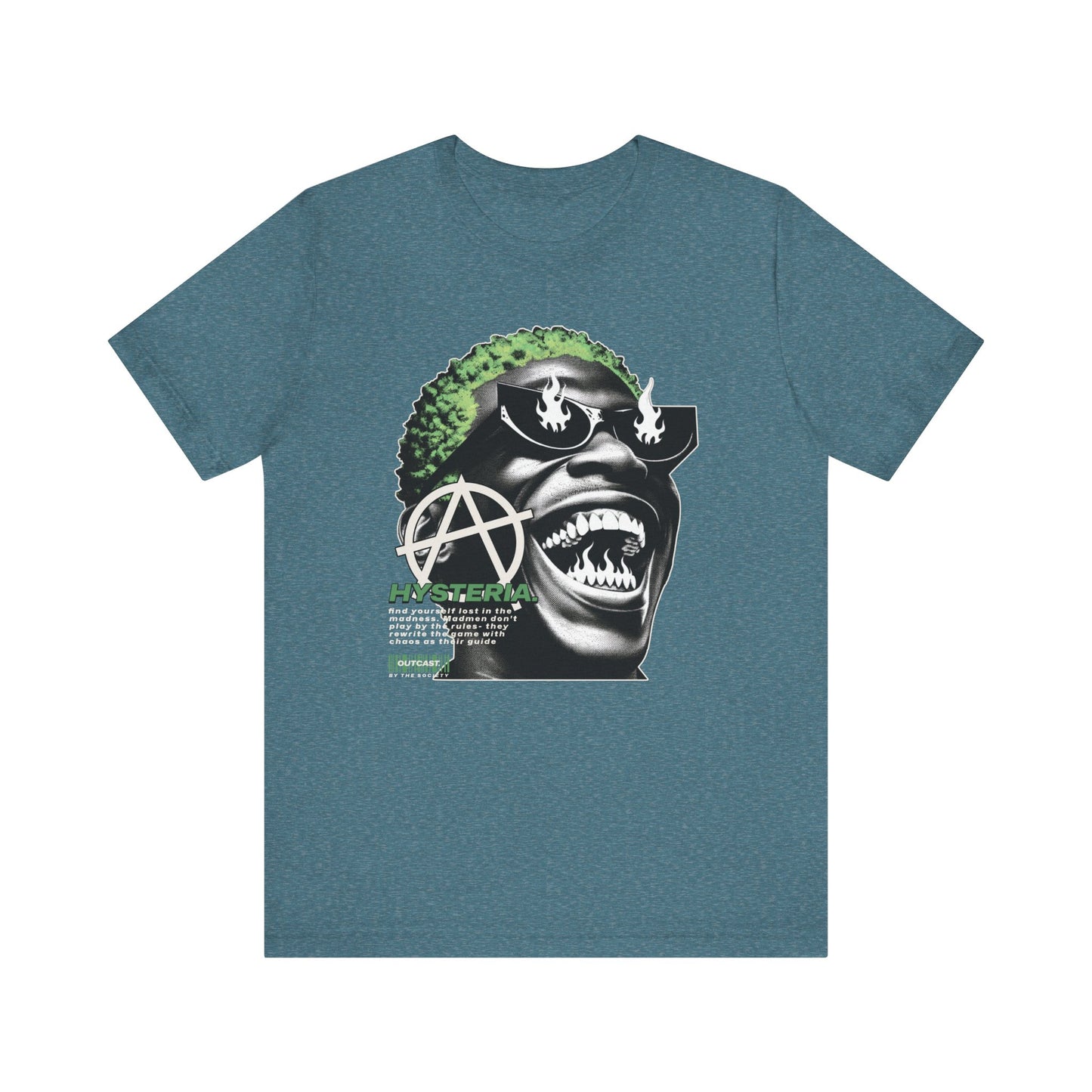 Bold Graphic Tee, Edgy Streetwear Shirt, Urban Casual Wear, Unisex Fashion Top, Gift for Music Lovers, Distinctive Artwork Tee