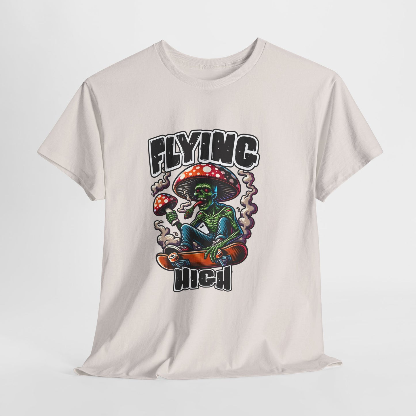 Flying High Unisex Cotton Tee, Psychedelic Shirt, Casual Wear, Gift for Stoners, Retro Fashion, Fun Graphic T-Shirt
