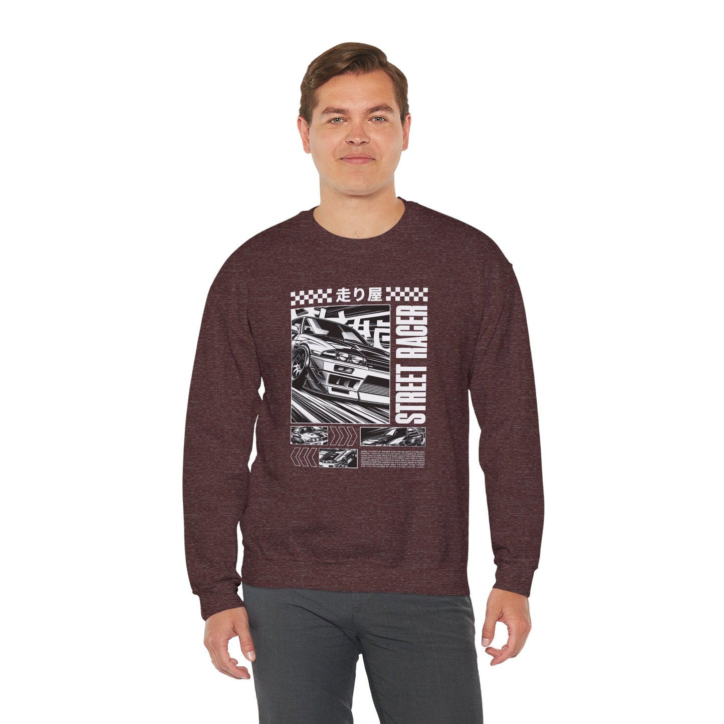 Vintage Racing Graphic Sweatshirt, Cool Car Sweatshirt, Automotive Gift, Unisex Crewneck, Casual Wear, Perfect for Car Lovers