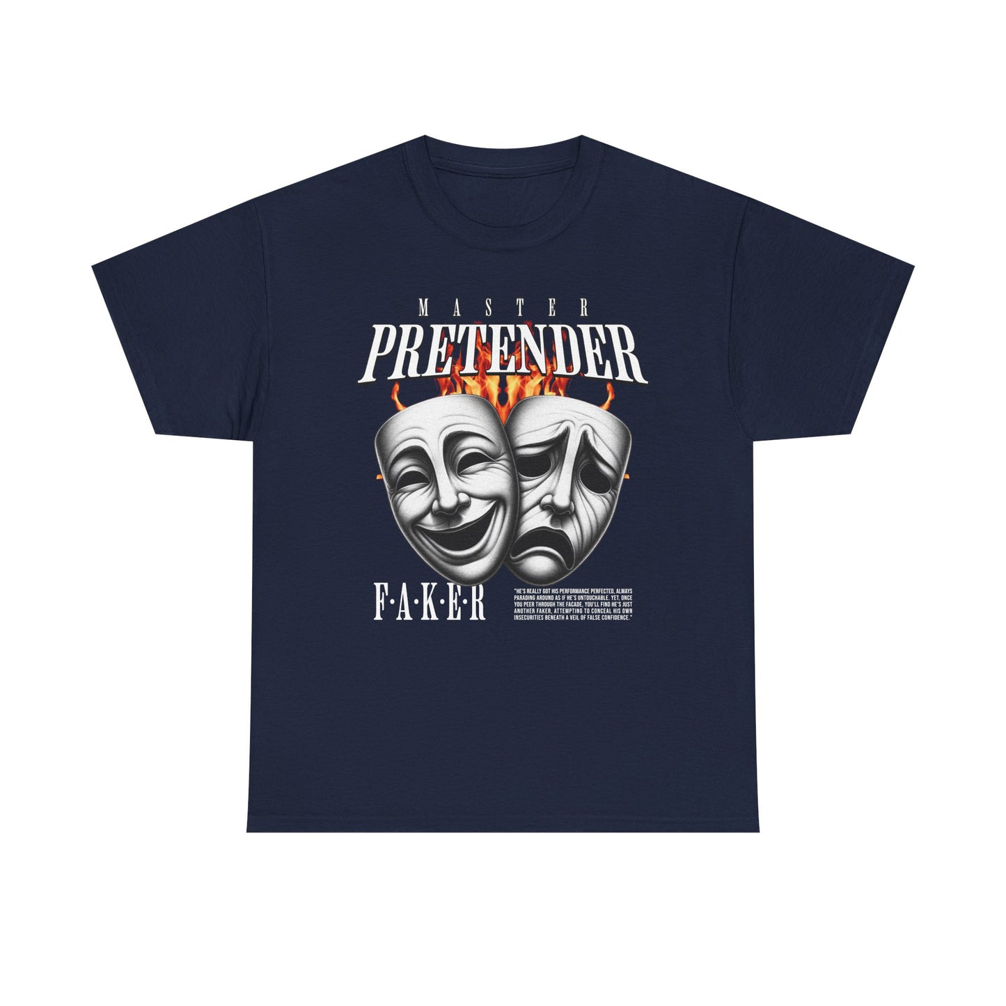 Theatrical Masks Unisex Heavy Cotton Tee, Perfect for Drama Lovers, Gift for Actors, Casual Wear, Theatre Fan Apparel