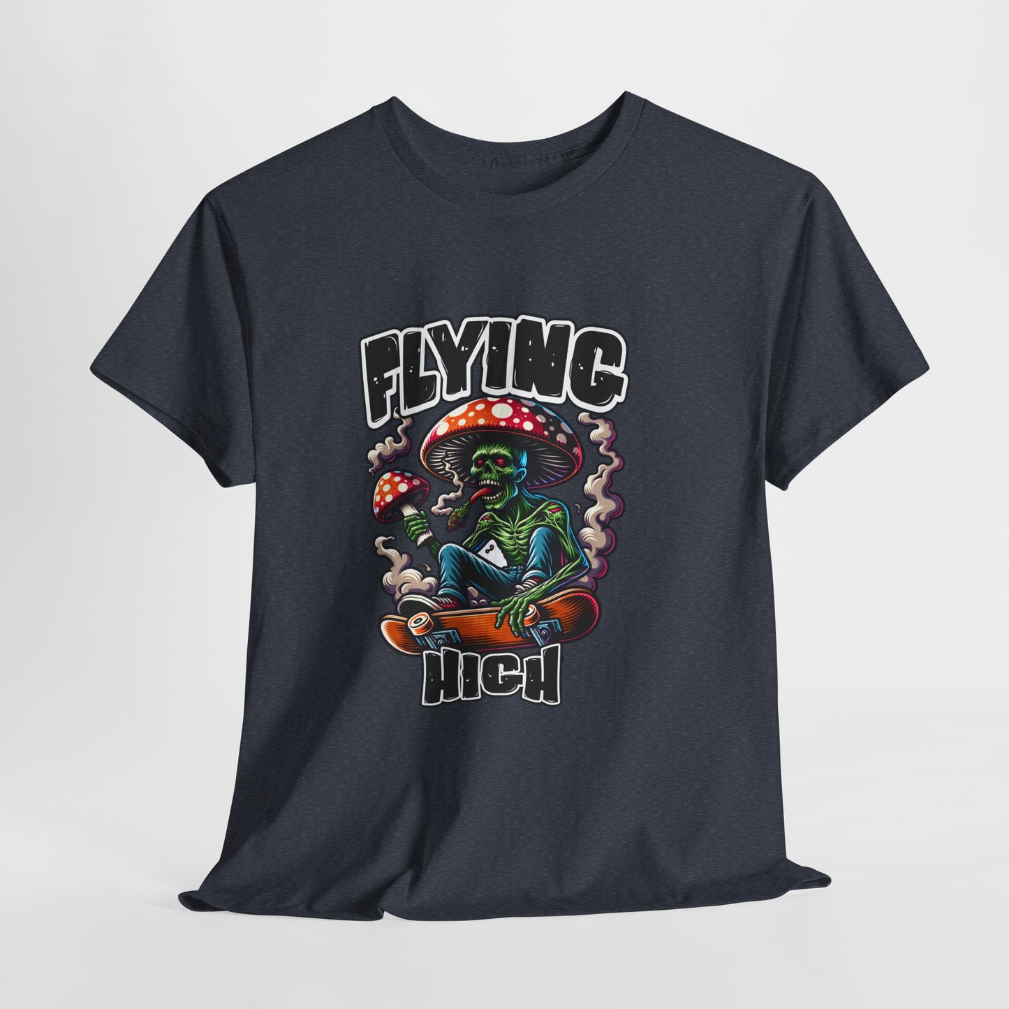 Flying High Unisex Cotton Tee, Psychedelic Shirt, Casual Wear, Gift for Stoners, Retro Fashion, Fun Graphic T-Shirt