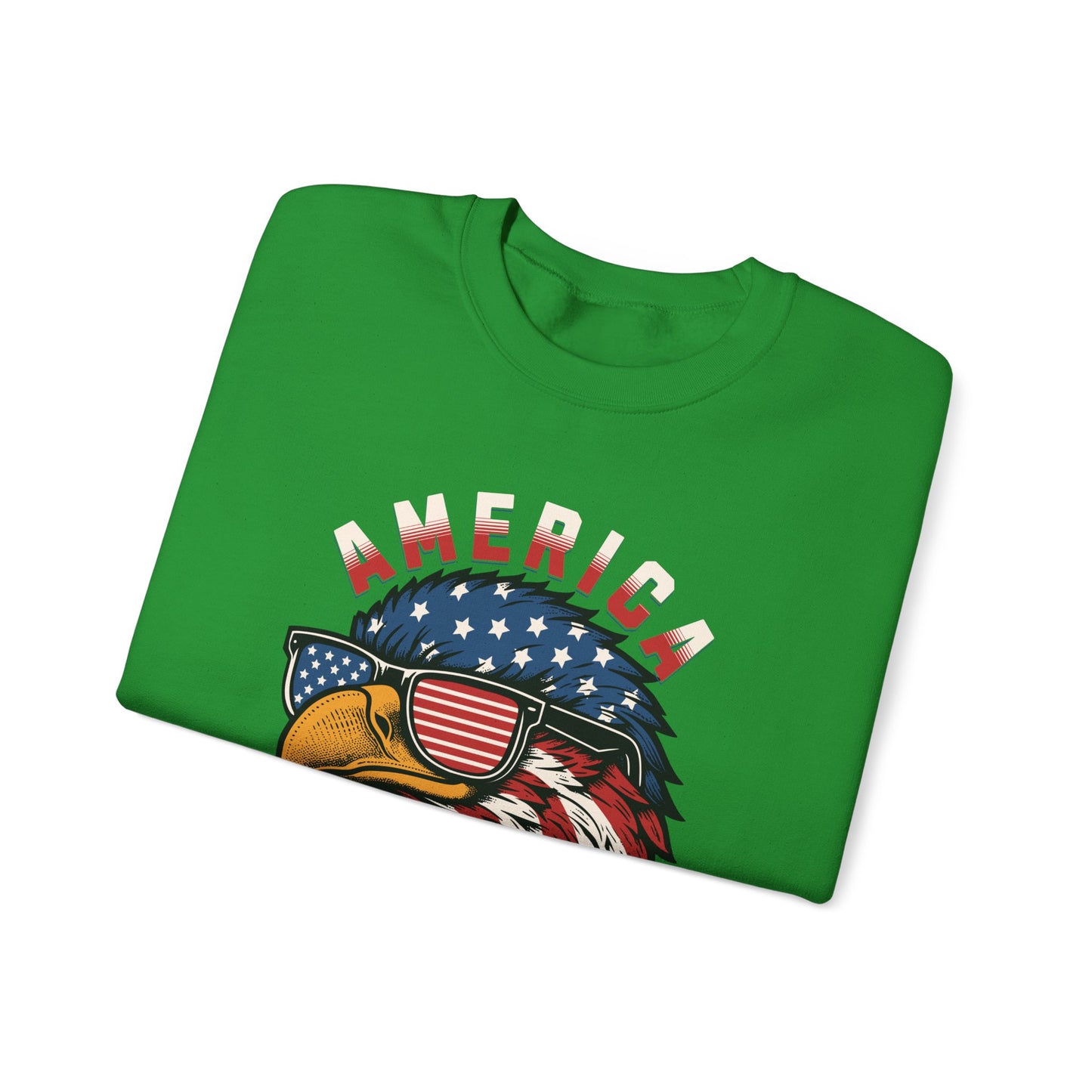 Patriotic Eagle Crewneck Sweatshirt, America Sweatshirt, Unisex Pullover, 4th of July Shirt, Eagle Graphic Sweatshirt