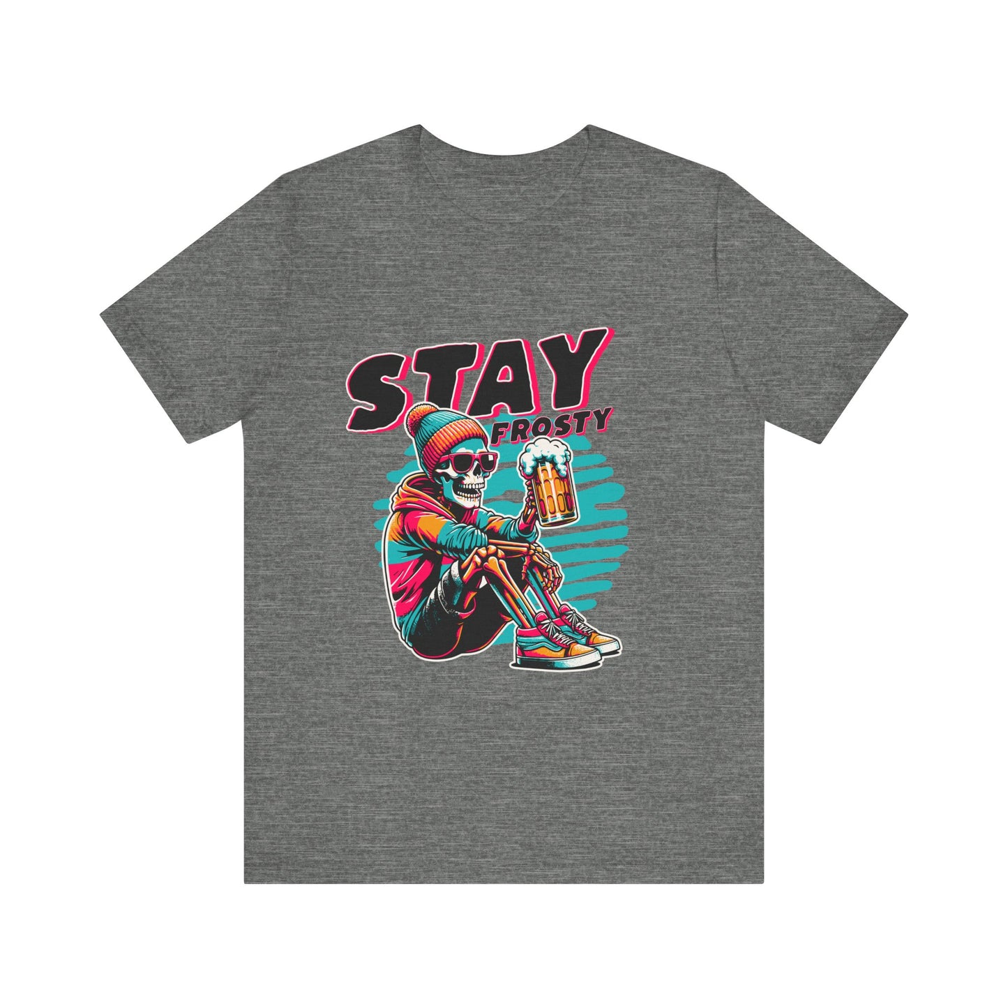 Stay Frosty Unisex Tee, Cool Graphic Shirt, Summer Vibes, Casual Wear, Gift for Him, Music Festival Fashion