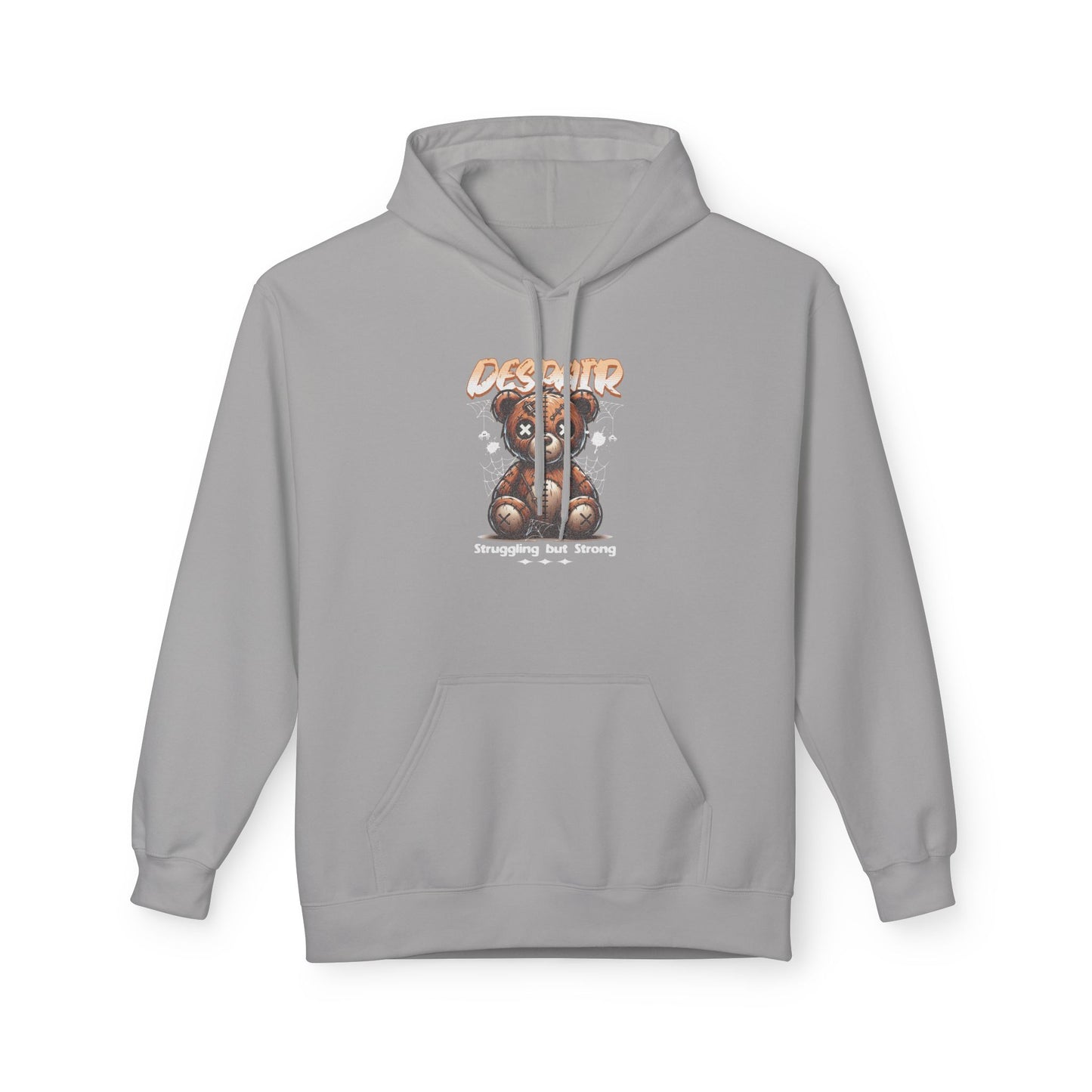 Despair Bear Hoodie | Cozy Graphic Fleece Sweatshirt for Comfort | Cute Gift for Friends | Fall Essentials | Unisex Casual Wear
