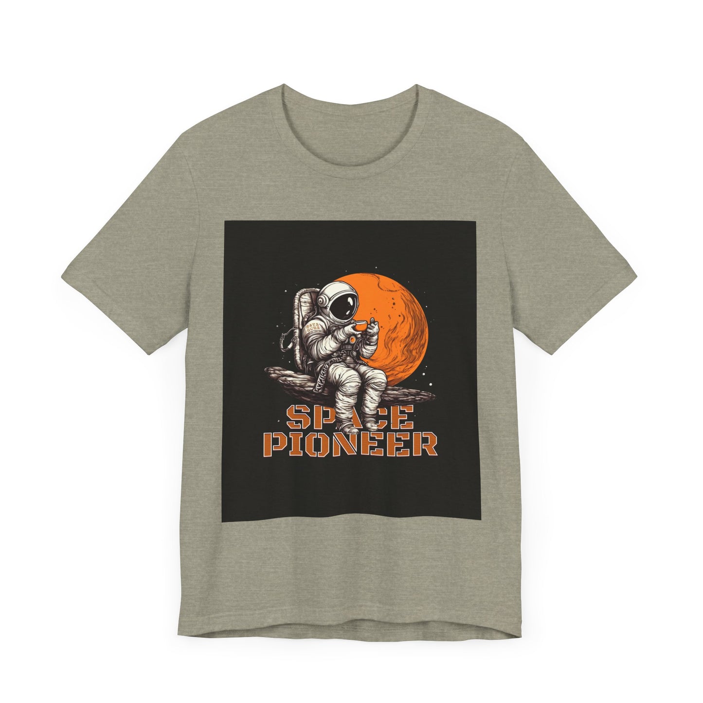Space Pioneer Unisex Tee - Astronaut Graphic Shirt, Cool Space Themed Gift, Sci-Fi Lover Apparel, Casual Wear, Cosmic Adventure