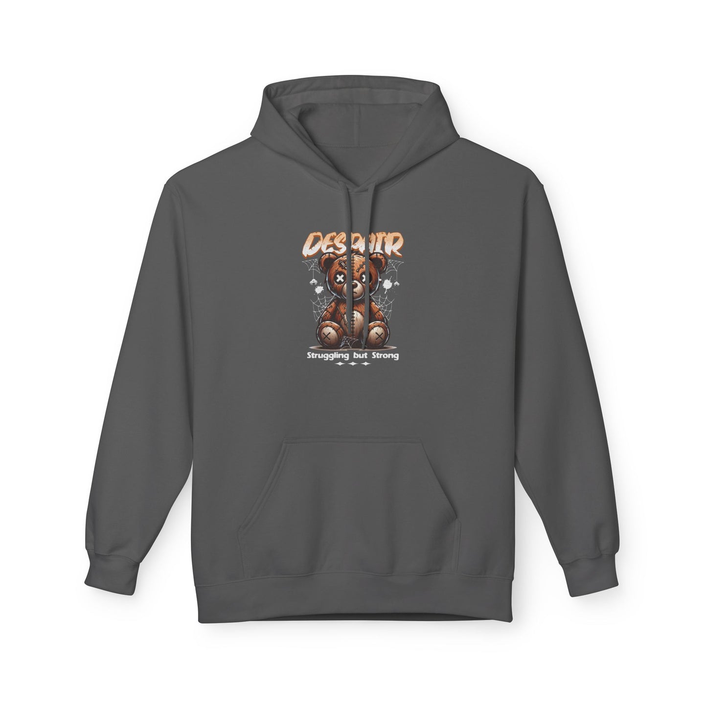 Despair Bear Hoodie | Cozy Graphic Fleece Sweatshirt for Comfort | Cute Gift for Friends | Fall Essentials | Unisex Casual Wear