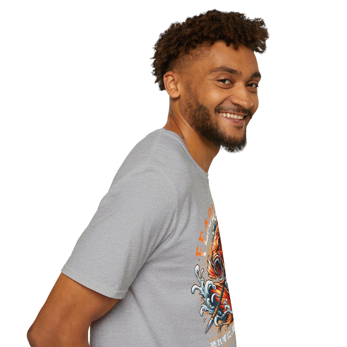Fearless Koi Unisex Softstyle T-Shirt - Inspirational Gift, Casual Wear, Everyday Comfort, Success Apparel, Relaxed Fit