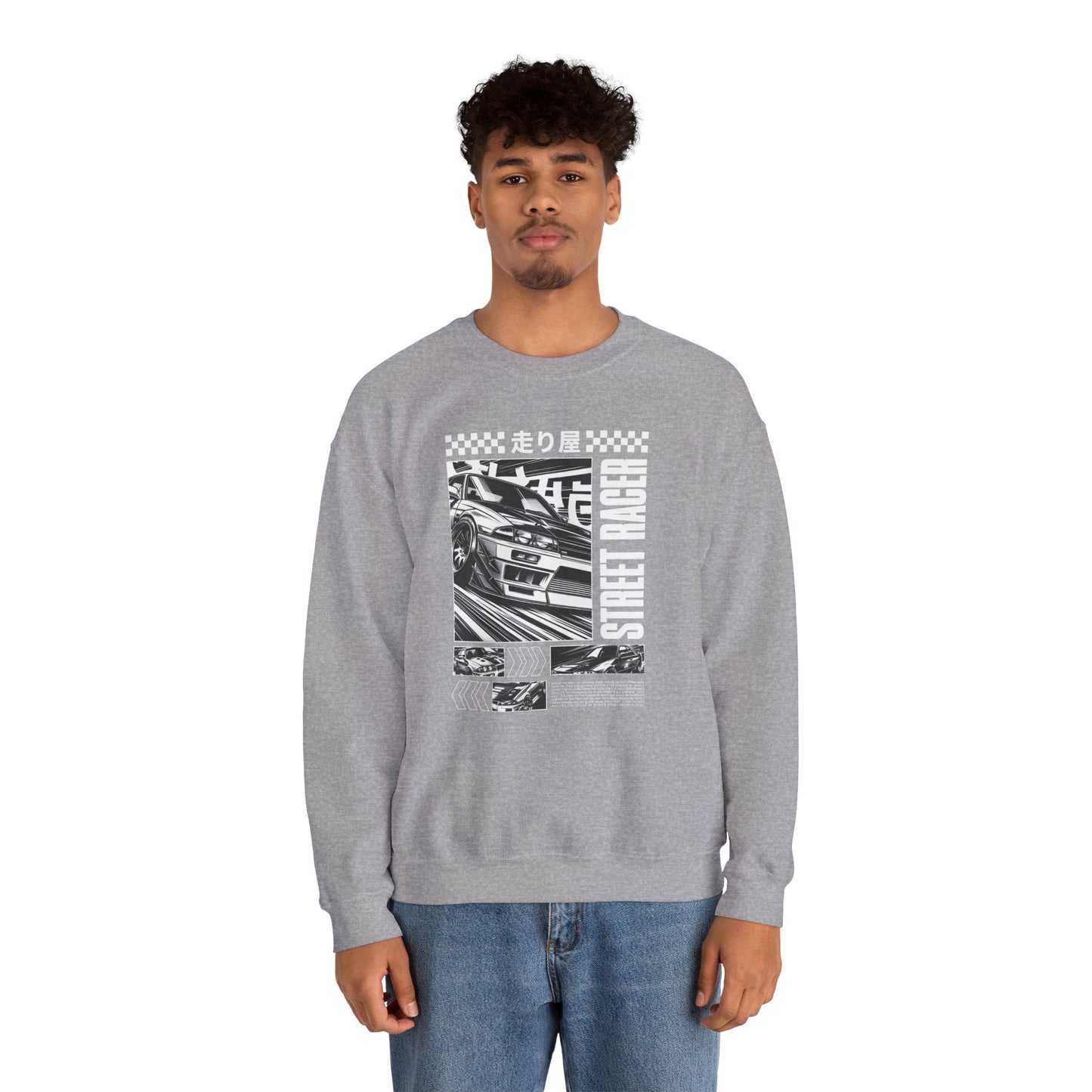 Vintage Racing Graphic Sweatshirt, Cool Car Sweatshirt, Automotive Gift, Unisex Crewneck, Casual Wear, Perfect for Car Lovers
