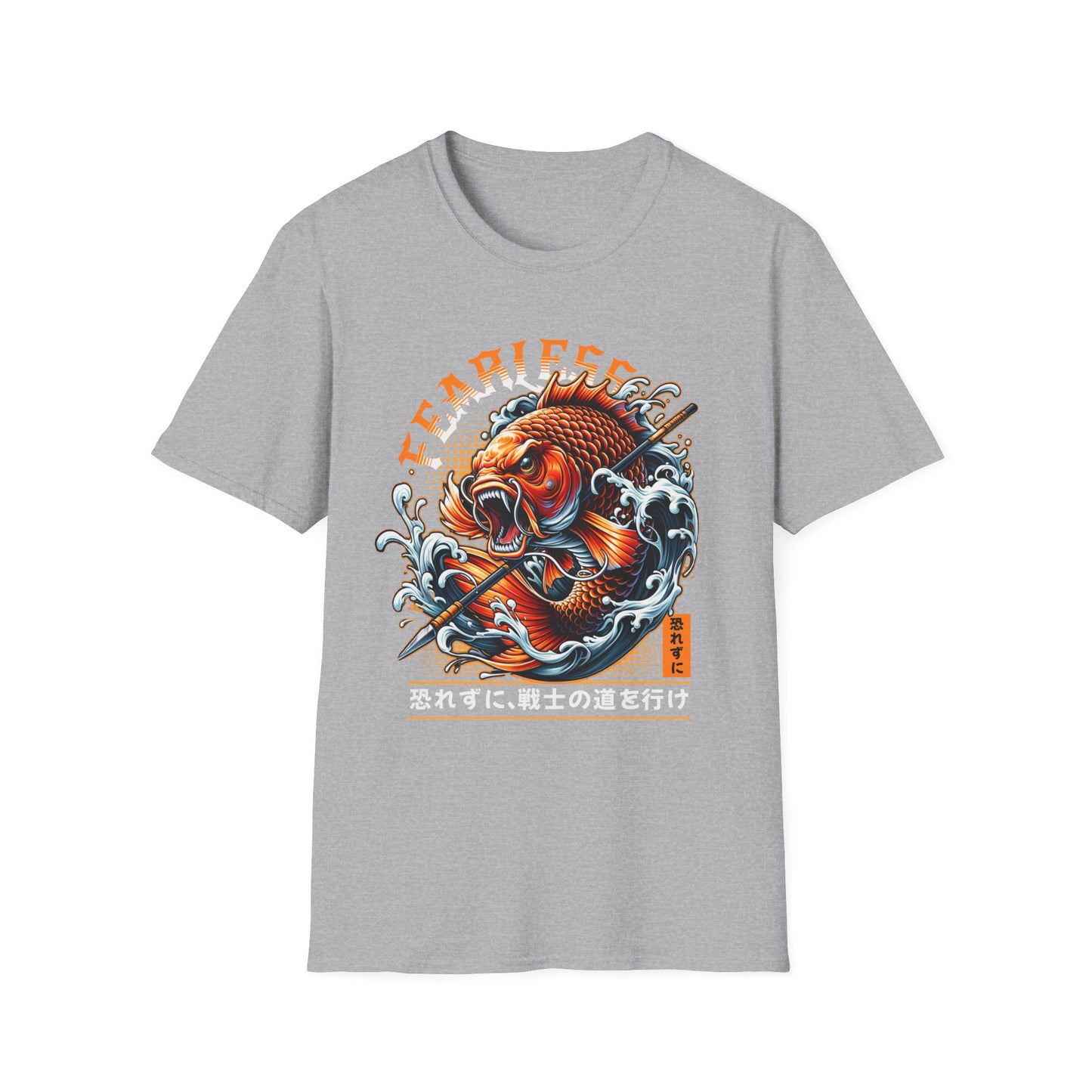 Fearless Koi Unisex Softstyle T-Shirt - Inspirational Gift, Casual Wear, Everyday Comfort, Success Apparel, Relaxed Fit