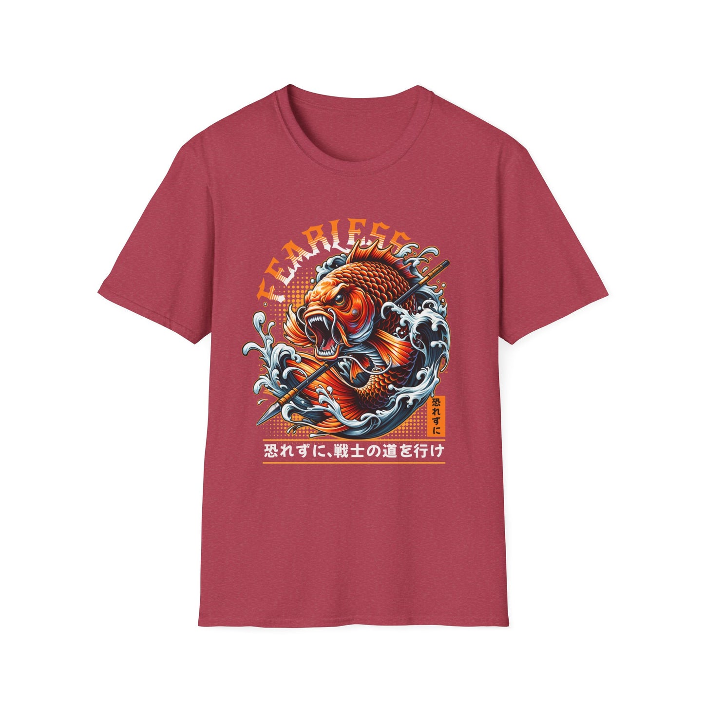 Fearless Koi Unisex Softstyle T-Shirt - Inspirational Gift, Casual Wear, Everyday Comfort, Success Apparel, Relaxed Fit