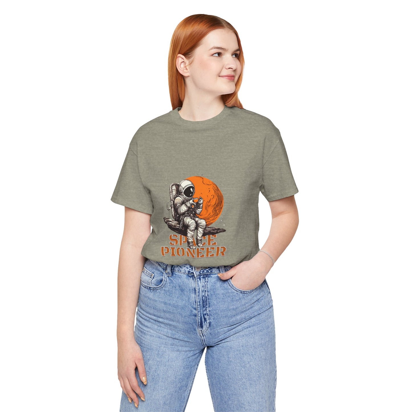 Space Pioneer Astronaut Tee, Cosmic Shirt, Gift for Astro Lovers, Unisex Graphic Tee, Sci-Fi T-Shirt, Casual Spacewear