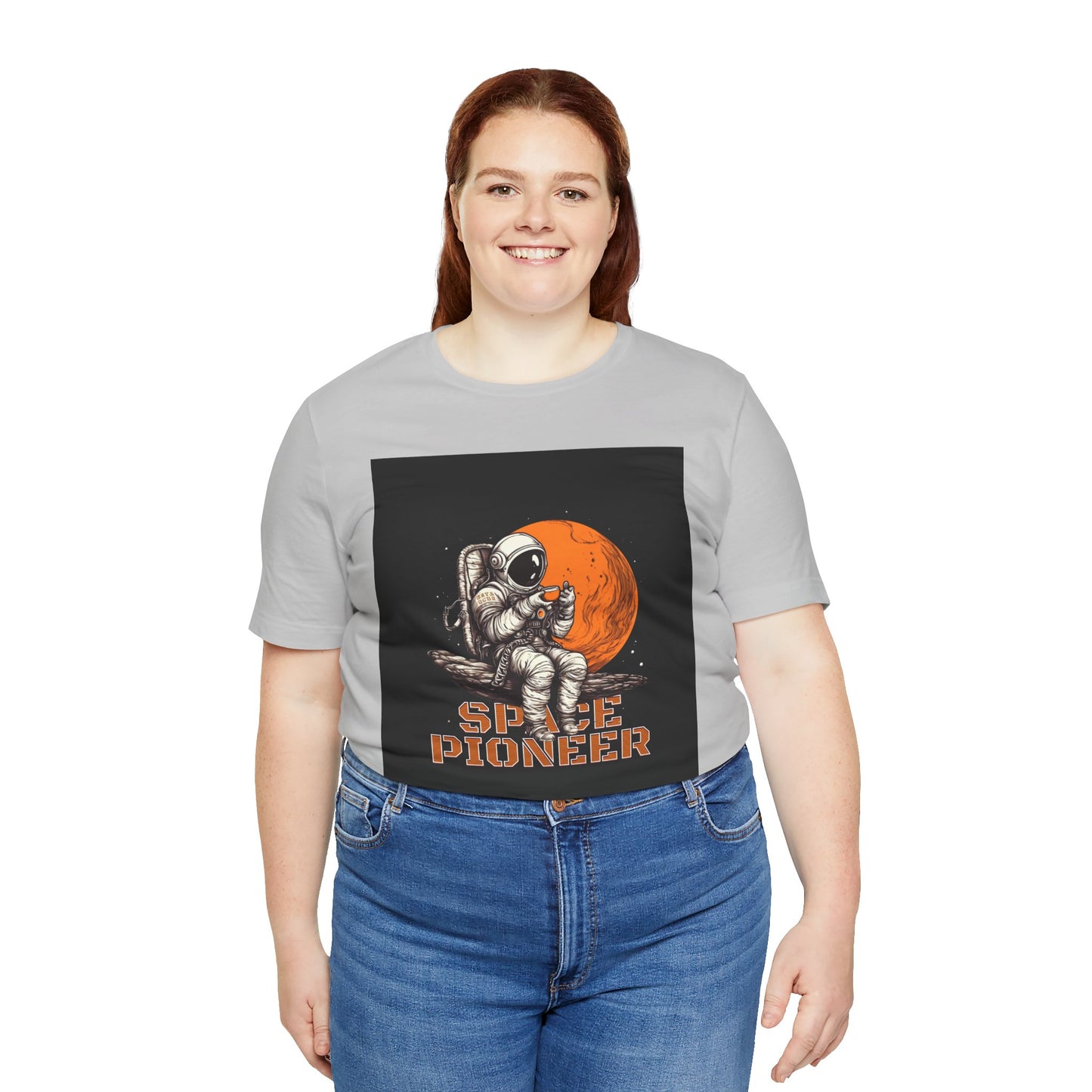 Space Pioneer Unisex Tee - Astronaut Graphic Shirt, Cool Space Themed Gift, Sci-Fi Lover Apparel, Casual Wear, Cosmic Adventure