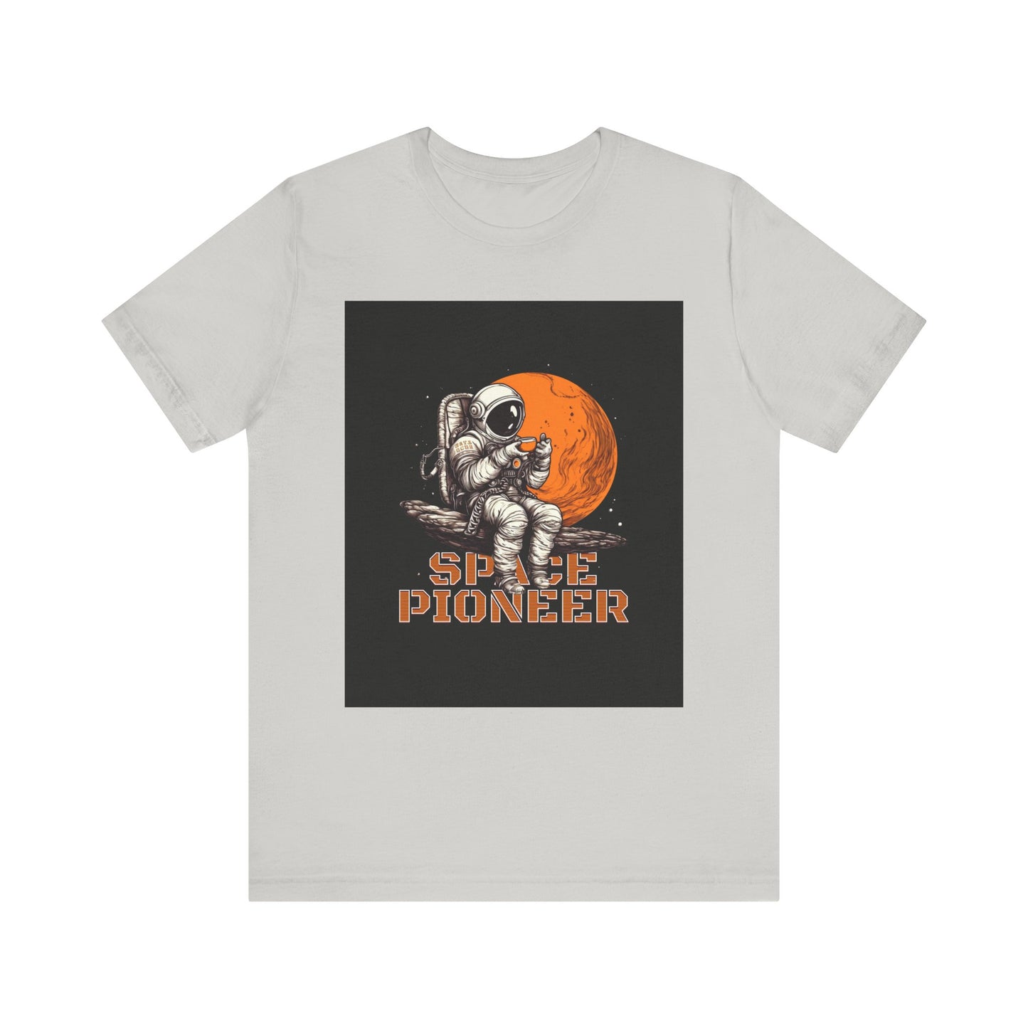 Space Pioneer Unisex Tee - Astronaut Graphic Shirt, Cool Space Themed Gift, Sci-Fi Lover Apparel, Casual Wear, Cosmic Adventure