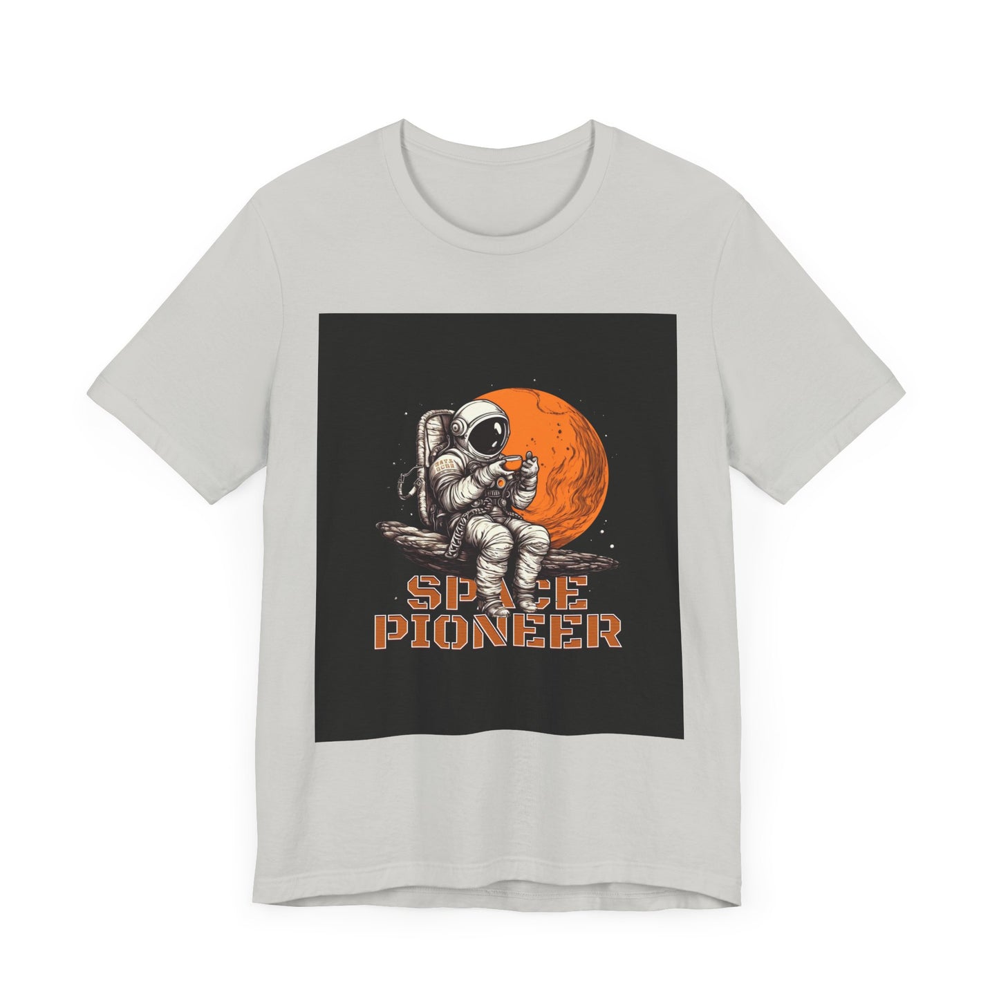 Space Pioneer Unisex Tee - Astronaut Graphic Shirt, Cool Space Themed Gift, Sci-Fi Lover Apparel, Casual Wear, Cosmic Adventure