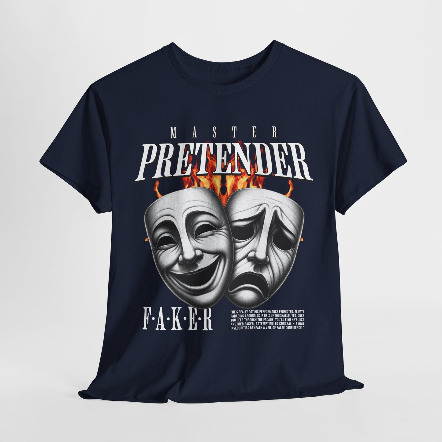 Theatrical Masks Unisex Heavy Cotton Tee, Perfect for Drama Lovers, Gift for Actors, Casual Wear, Theatre Fan Apparel