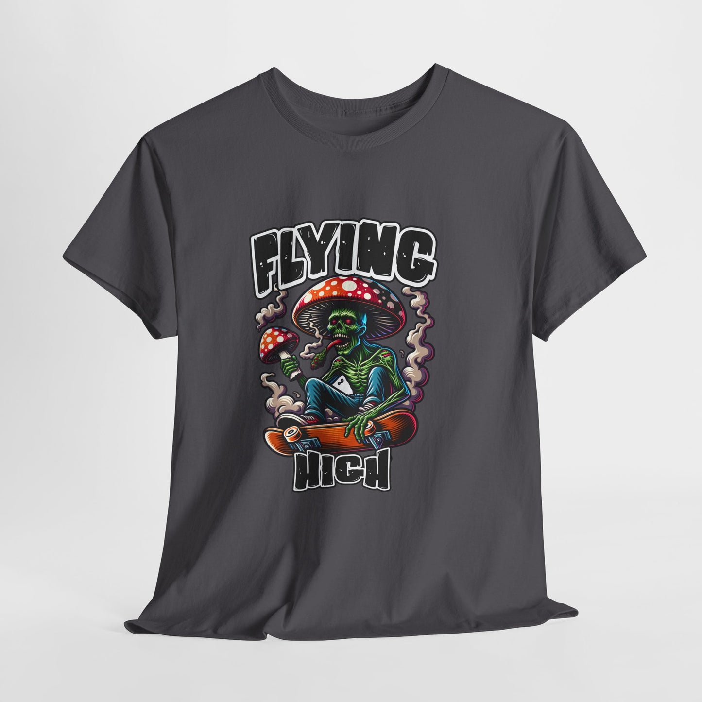 Flying High Unisex Cotton Tee, Psychedelic Shirt, Casual Wear, Gift for Stoners, Retro Fashion, Fun Graphic T-Shirt