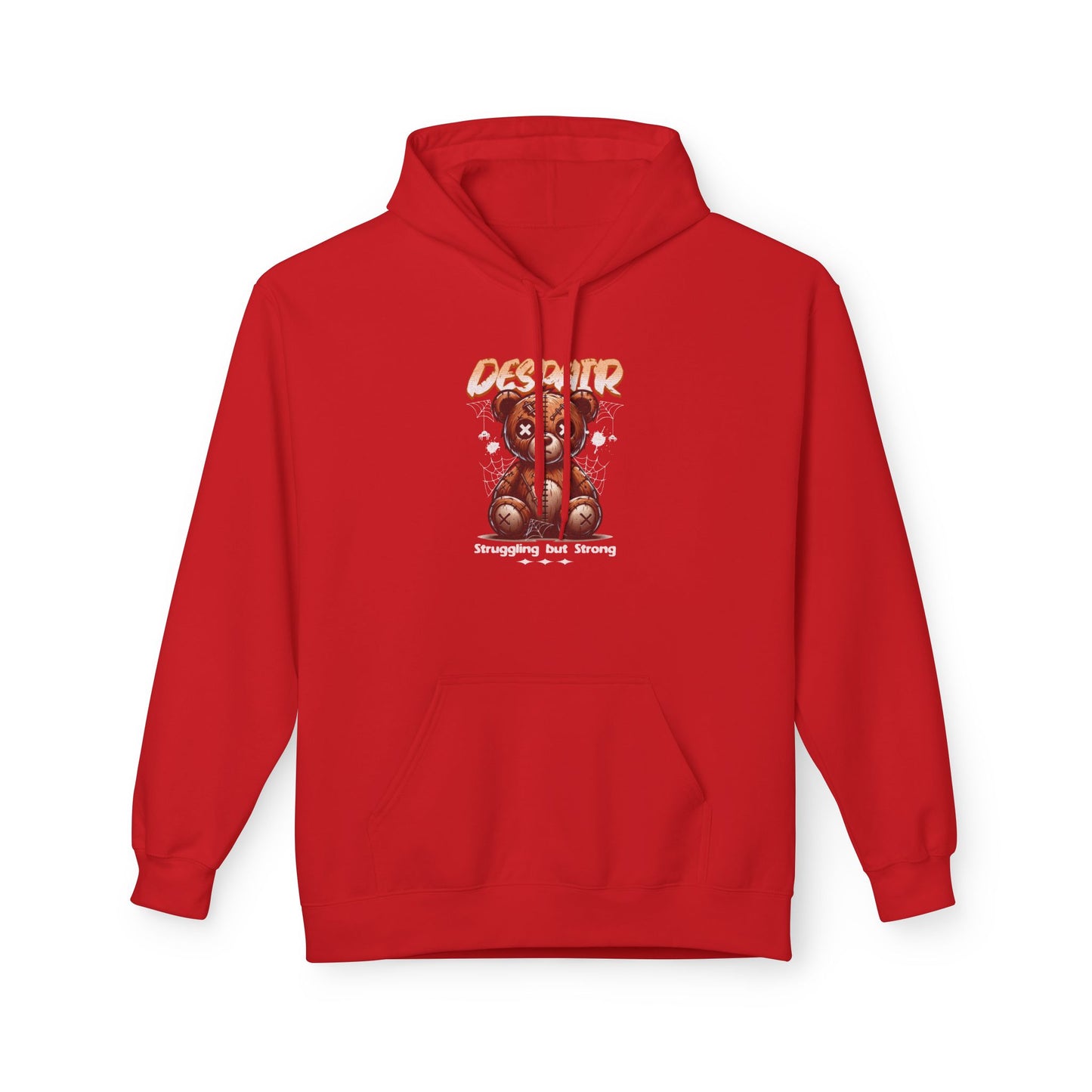 Despair Bear Hoodie | Cozy Graphic Fleece Sweatshirt for Comfort | Cute Gift for Friends | Fall Essentials | Unisex Casual Wear