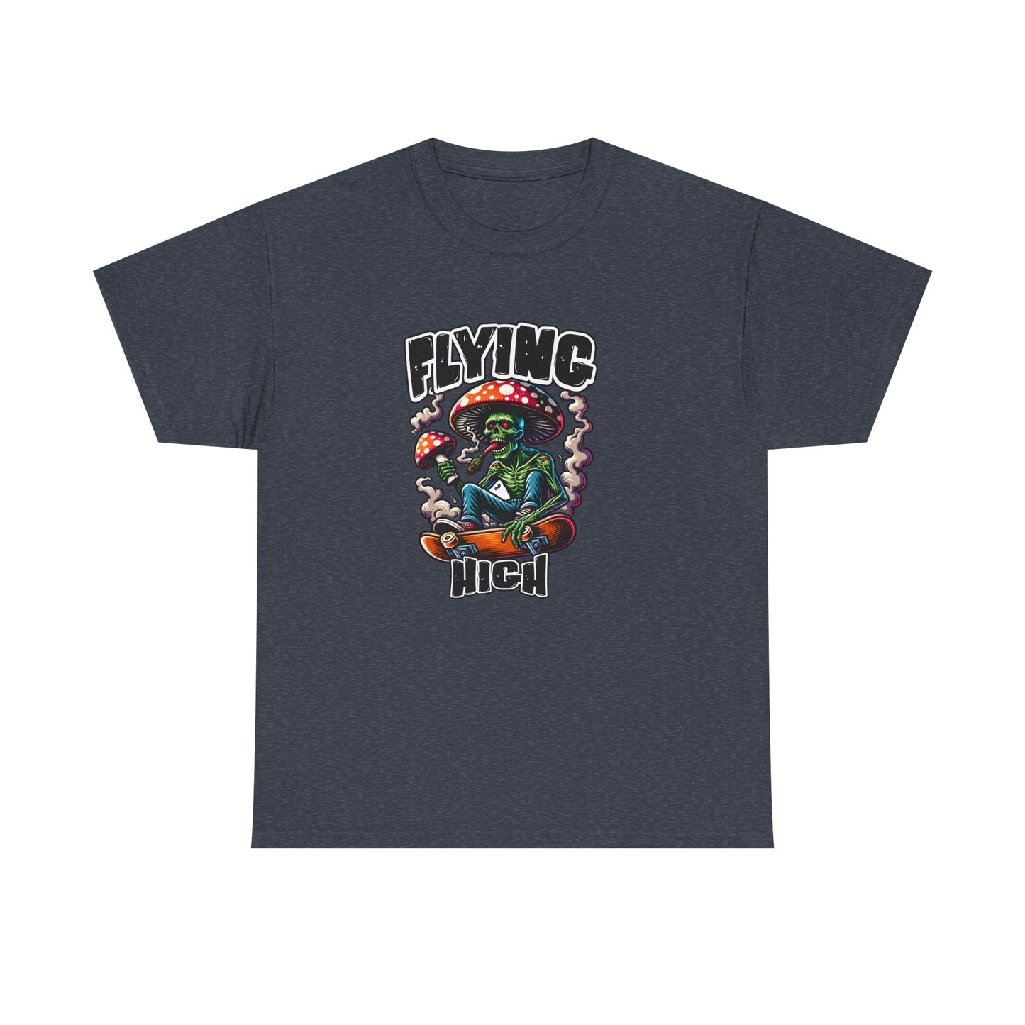 Flying High Unisex Cotton Tee, Psychedelic Shirt, Casual Wear, Gift for Stoners, Retro Fashion, Fun Graphic T-Shirt
