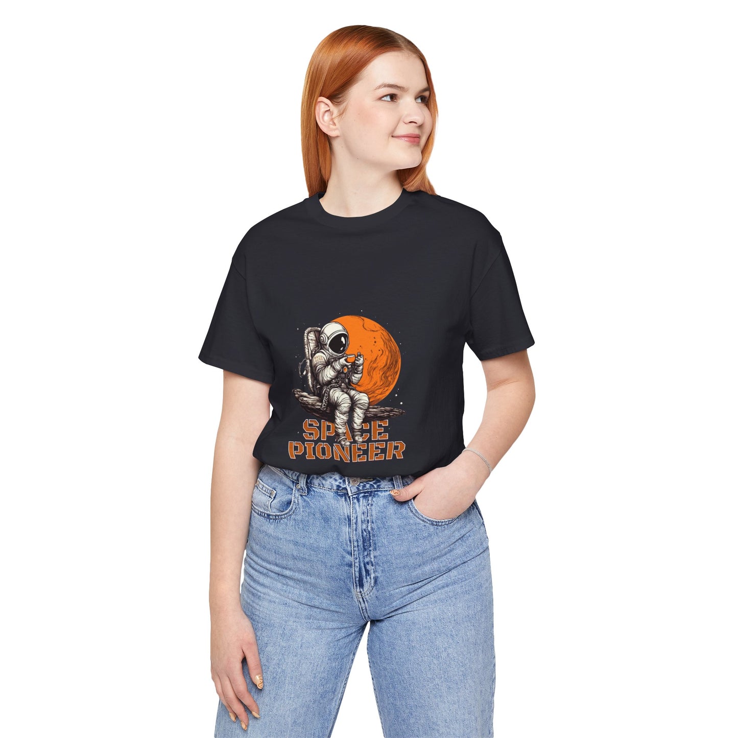 Space Pioneer Astronaut Tee, Cosmic Shirt, Gift for Astro Lovers, Unisex Graphic Tee, Sci-Fi T-Shirt, Casual Spacewear