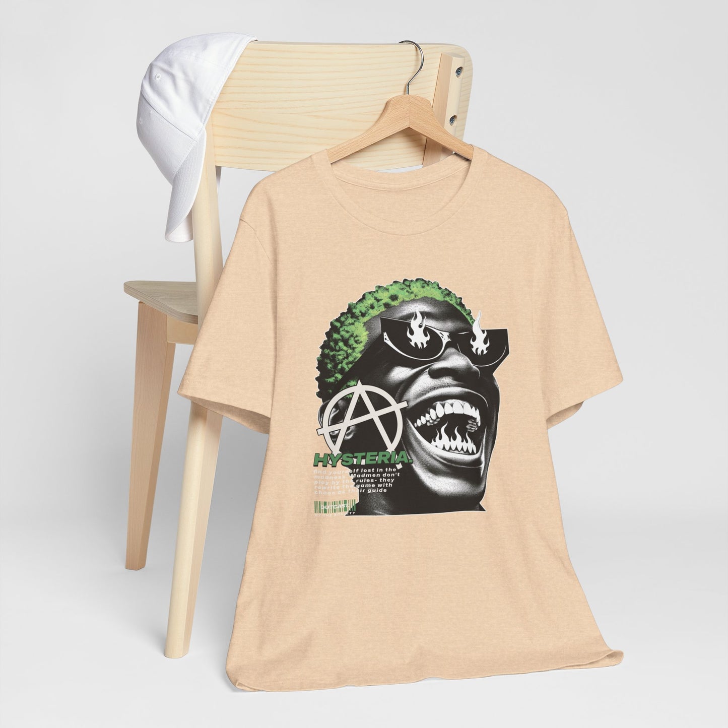 Bold Graphic Tee, Edgy Streetwear Shirt, Urban Casual Wear, Unisex Fashion Top, Gift for Music Lovers, Distinctive Artwork Tee