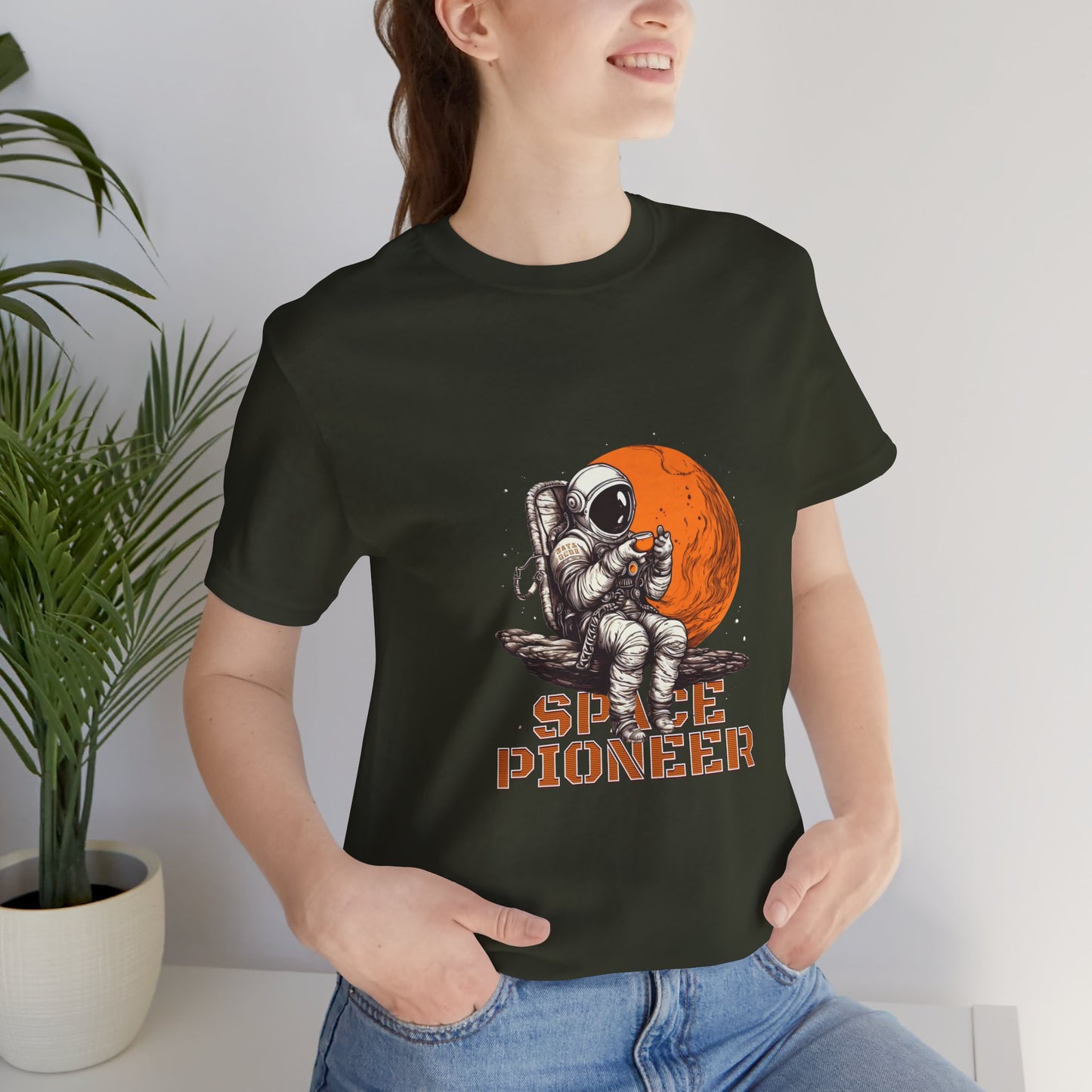 Space Pioneer Astronaut Tee, Cosmic Shirt, Gift for Astro Lovers, Unisex Graphic Tee, Sci-Fi T-Shirt, Casual Spacewear