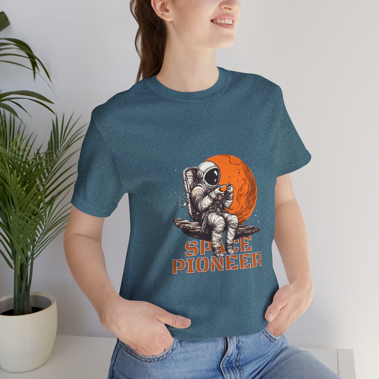 Space Pioneer Astronaut Tee, Cosmic Shirt, Gift for Astro Lovers, Unisex Graphic Tee, Sci-Fi T-Shirt, Casual Spacewear