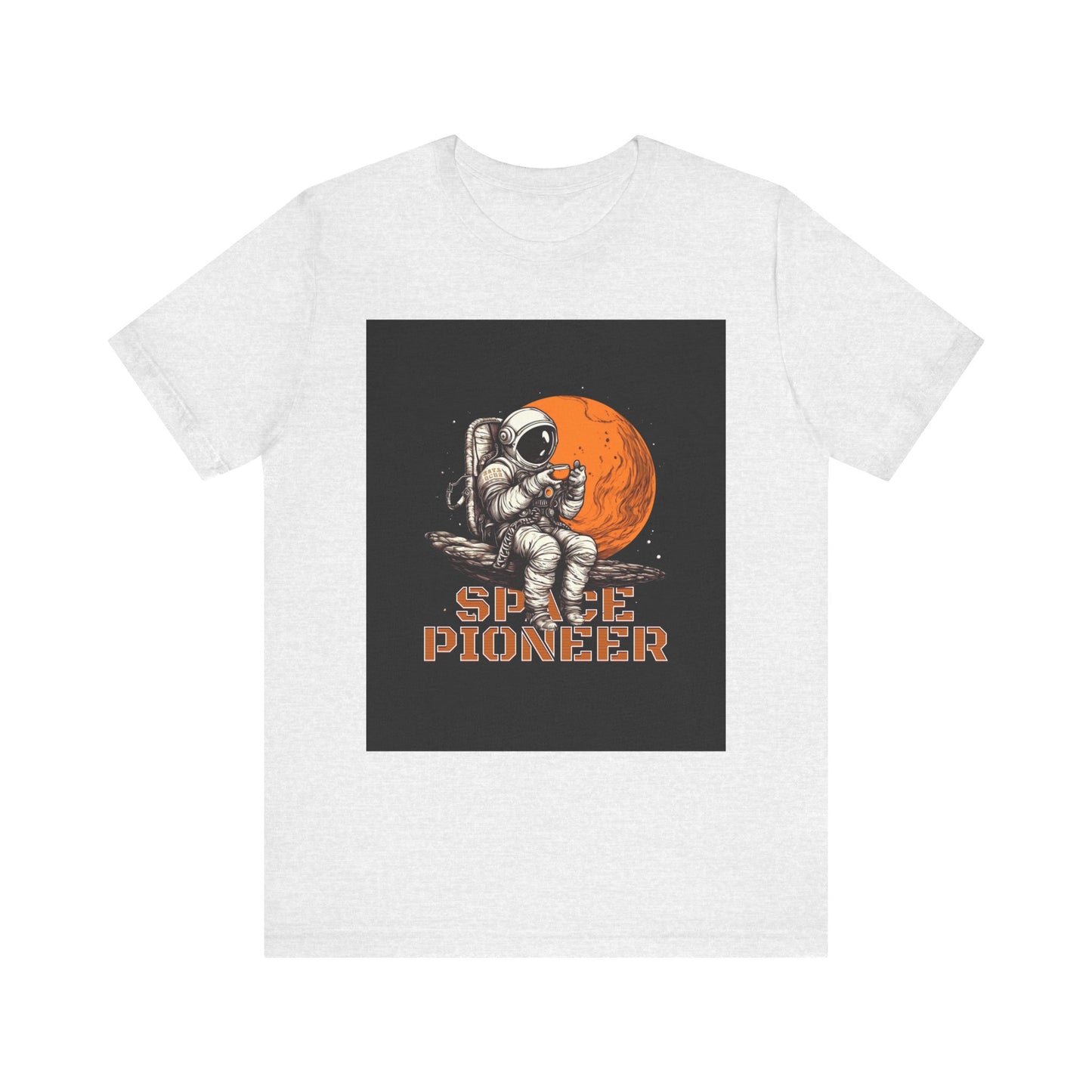 Space Pioneer Unisex Tee - Astronaut Graphic Shirt, Cool Space Themed Gift, Sci-Fi Lover Apparel, Casual Wear, Cosmic Adventure