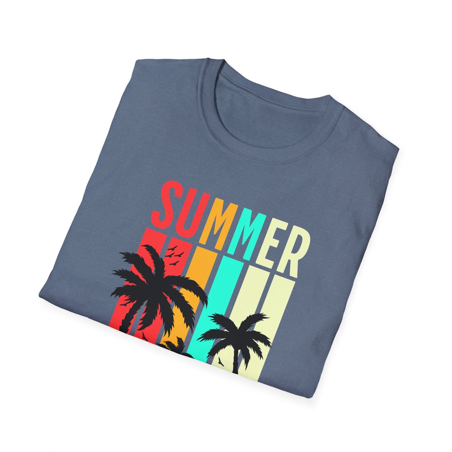 Summer Vibes Unisex T-Shirt, Beach Party Shirt, Casual Wear, Gift for Friends, Vacation Outfit, Coaster Inspired Design