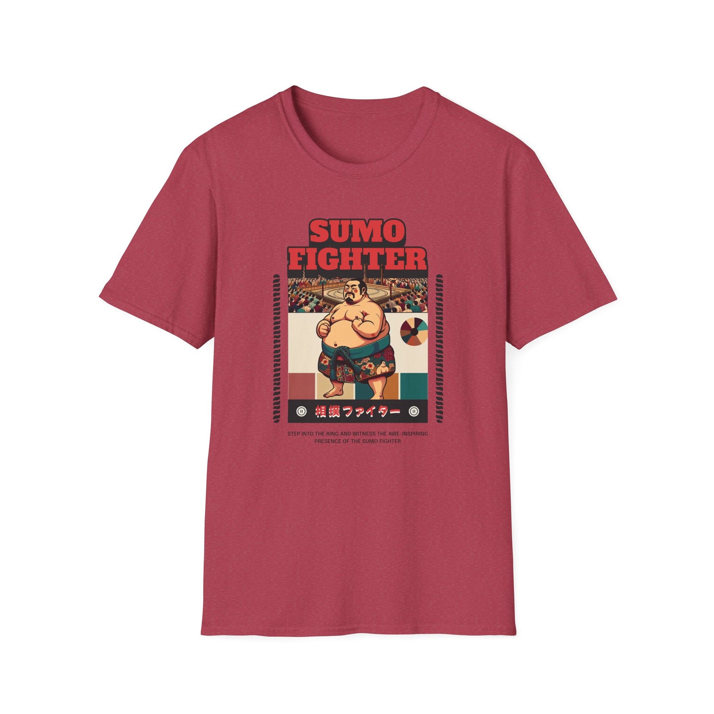 Sumo Fighter Graphic Tee | Fun Unisex T-Shirt for Sports Fans, Unique Gift, Casual Style, Anime Lovers, Vintage Aesthetic