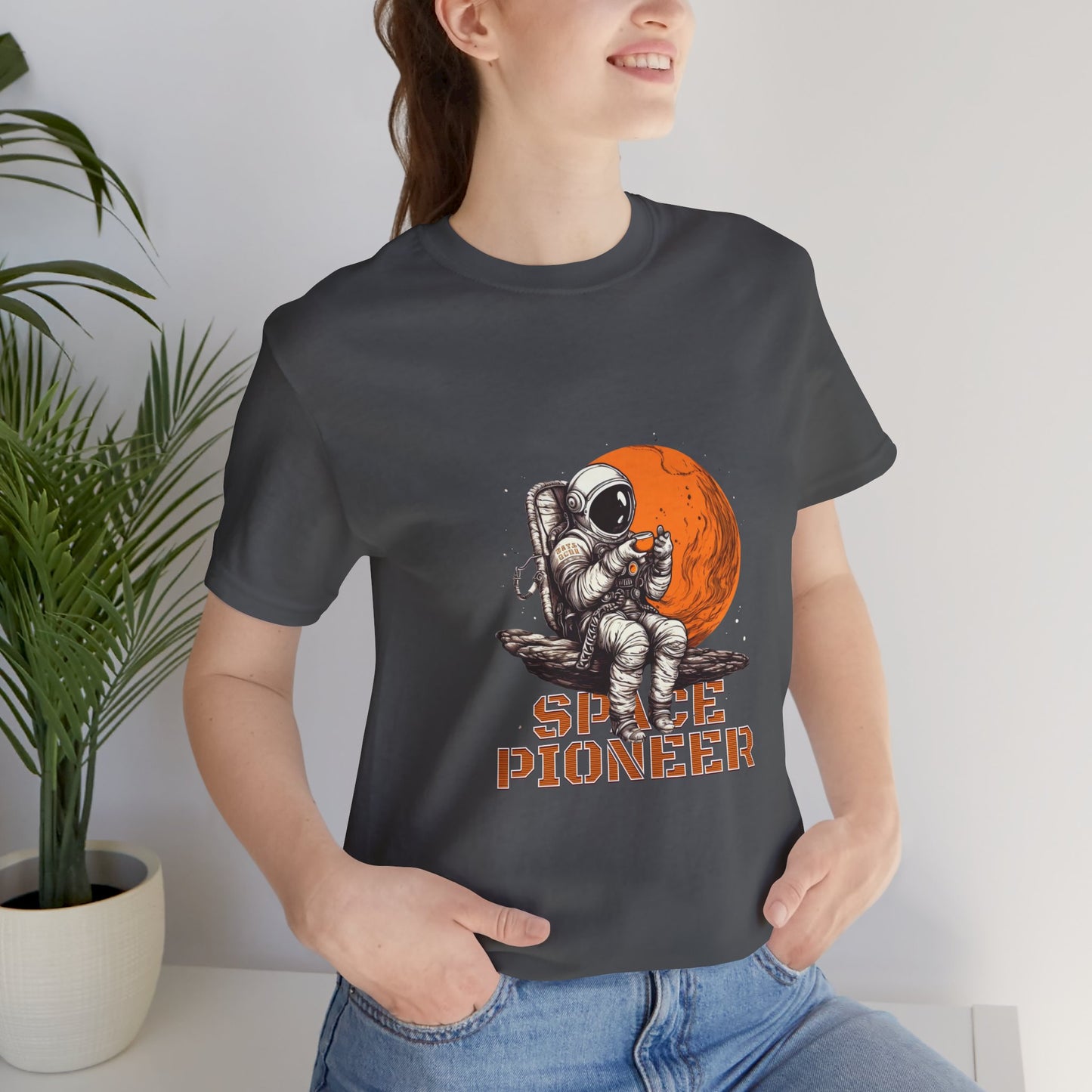 Space Pioneer Astronaut Tee, Cosmic Shirt, Gift for Astro Lovers, Unisex Graphic Tee, Sci-Fi T-Shirt, Casual Spacewear